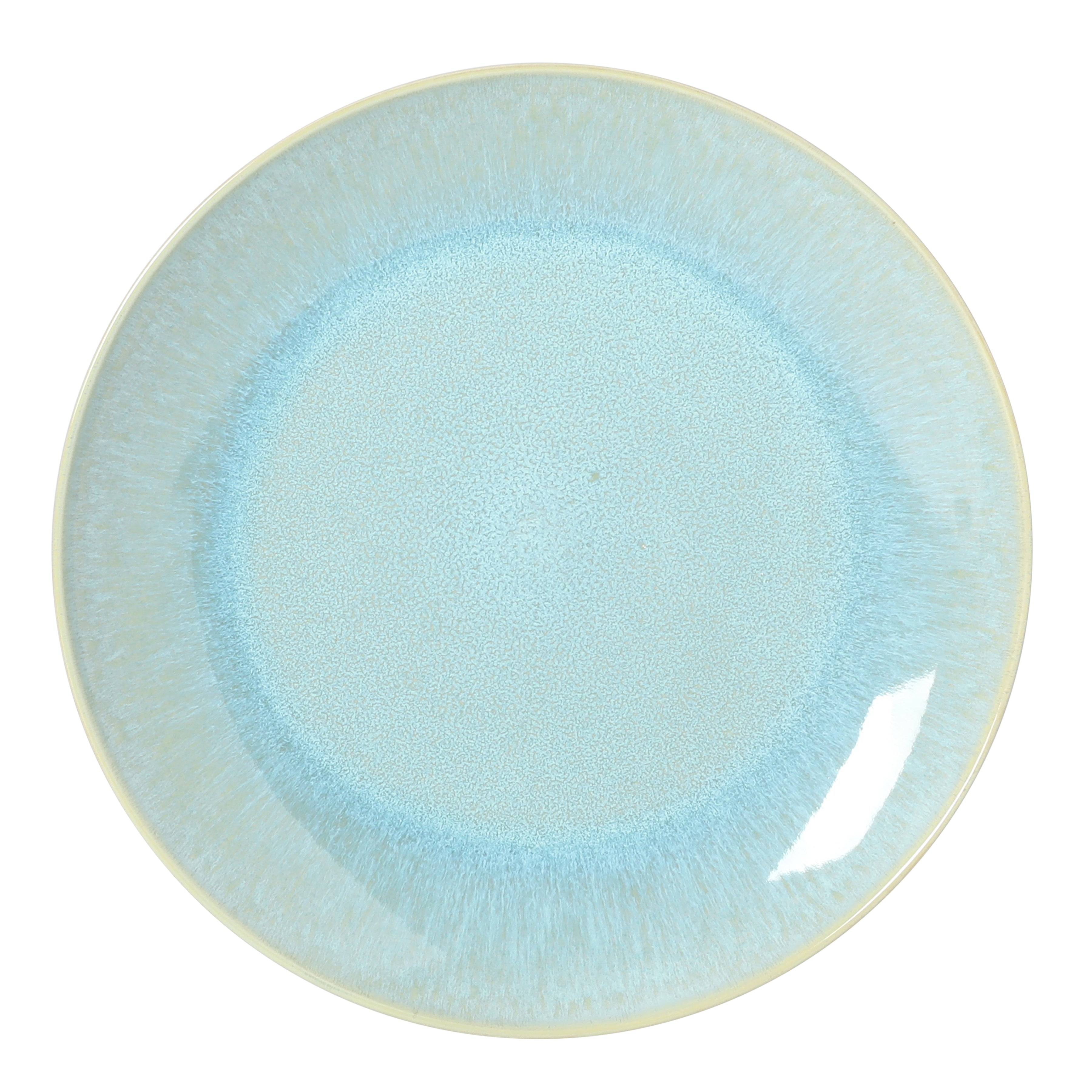 Gibson Elite Pine Coast Plates and Bowls Sets, 12-Piece Stoneware Dinnerware Sets, Reactive Glaze Dish Set