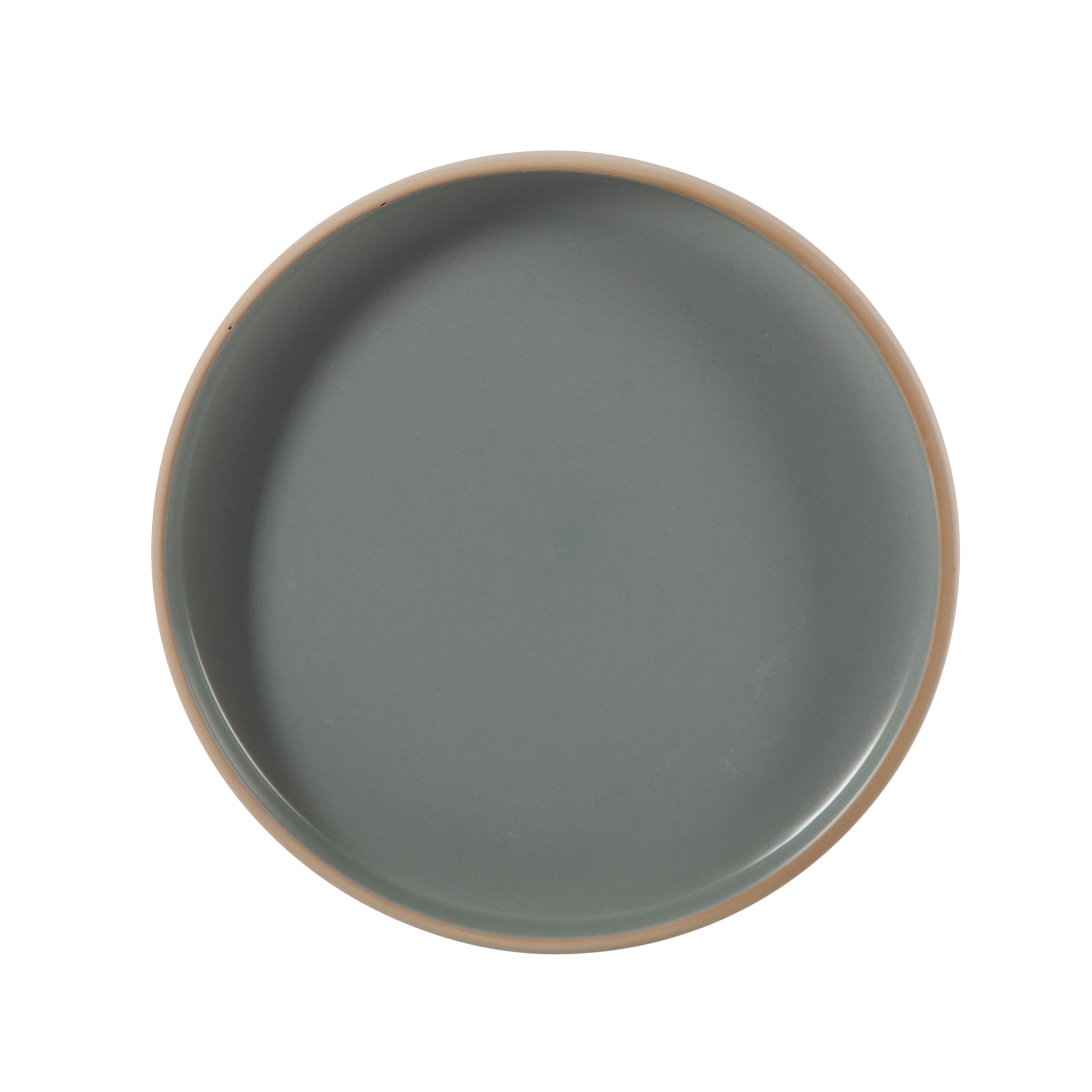 Gibson Home Plates and Bowls Set, 12 Piece Stoneware Dinnerware Set for 4, Matte Two-Tone Glaze, Dishwasher & Microwave Safe, Green