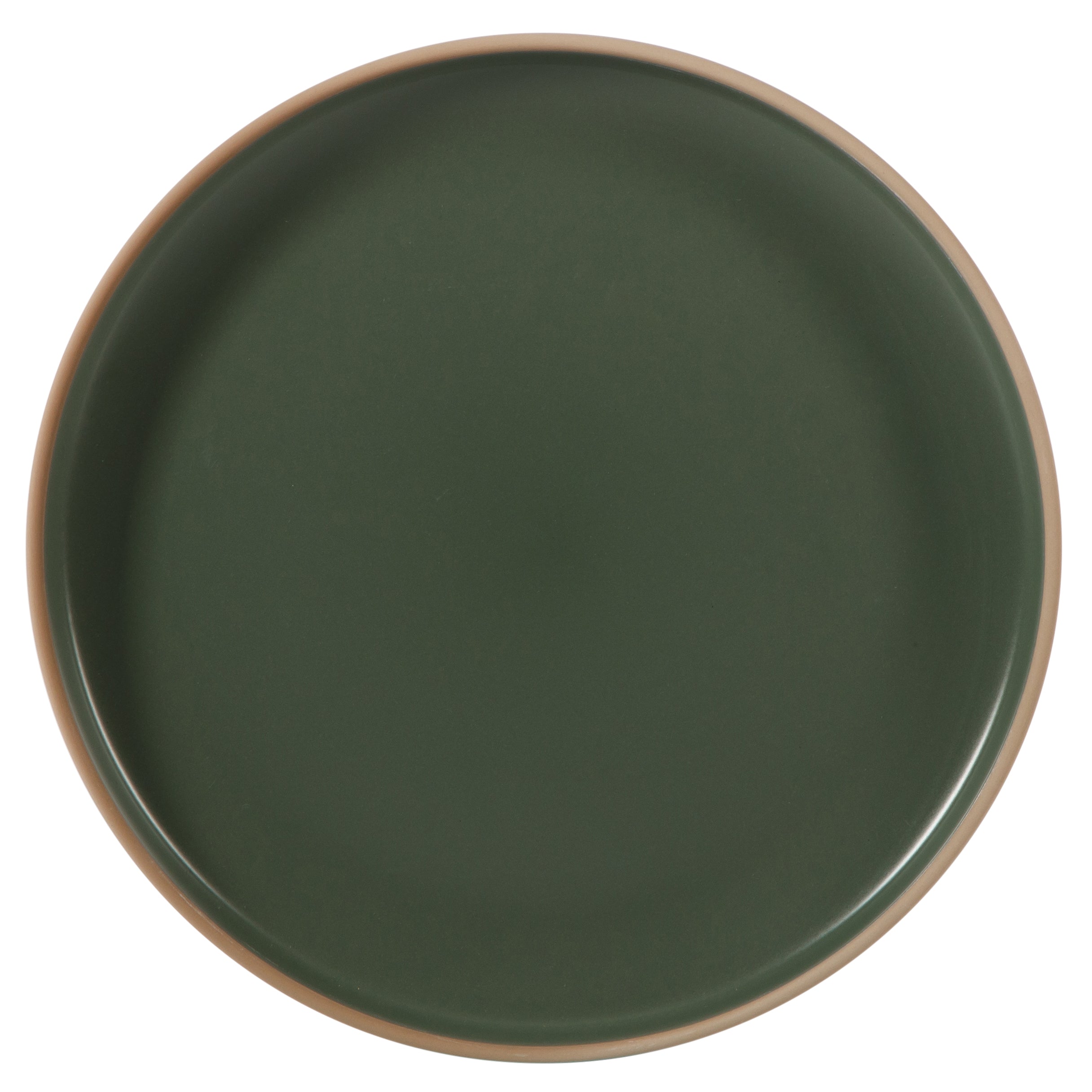 Gibson Home Plates and Bowls Set, 12 Piece Stoneware Dinnerware Set for 4, Matte Two-Tone Glaze, Dishwasher & Microwave Safe, Green