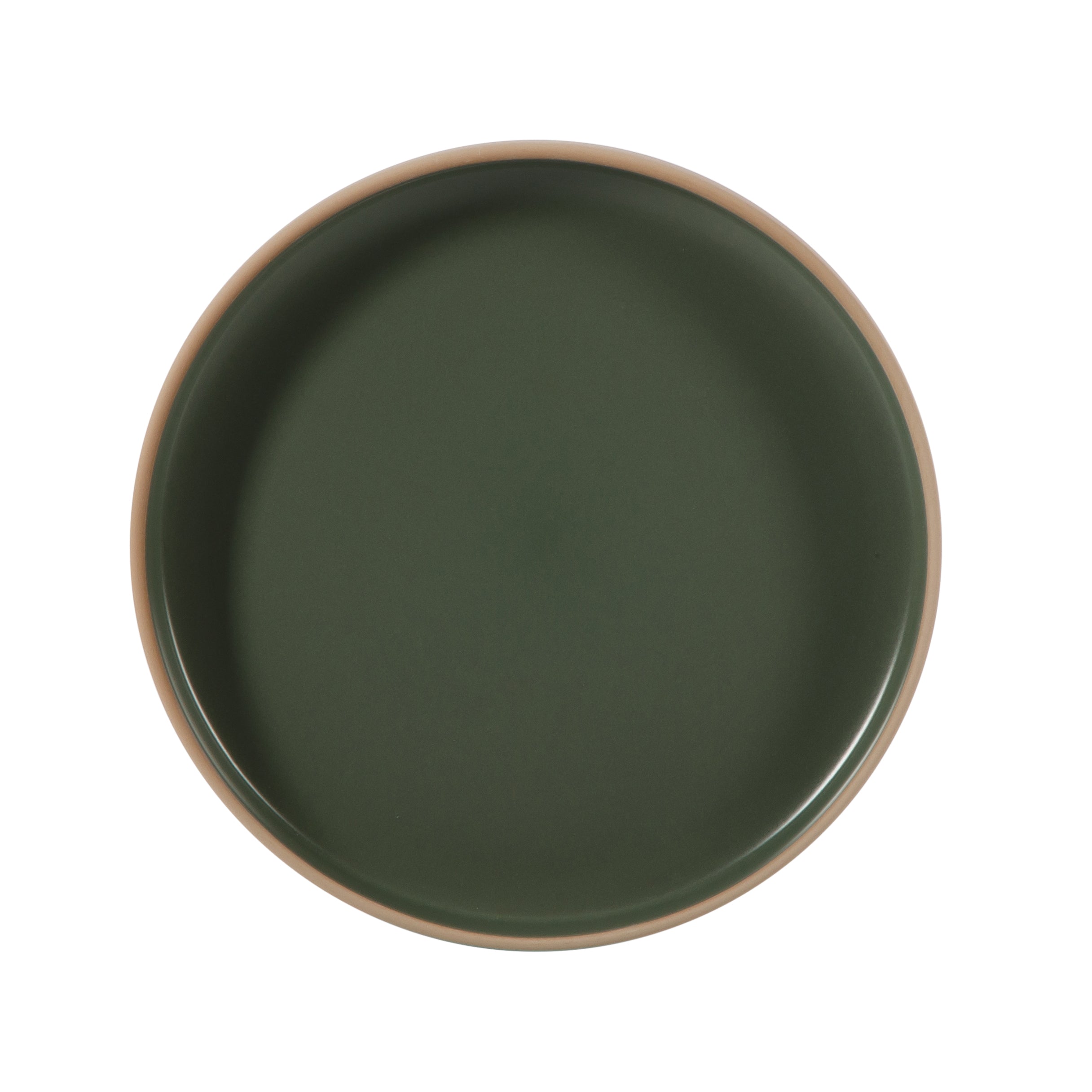 Gibson Home Plates and Bowls Set, 12 Piece Stoneware Dinnerware Set for 4, Matte Two-Tone Glaze, Dishwasher & Microwave Safe, Green