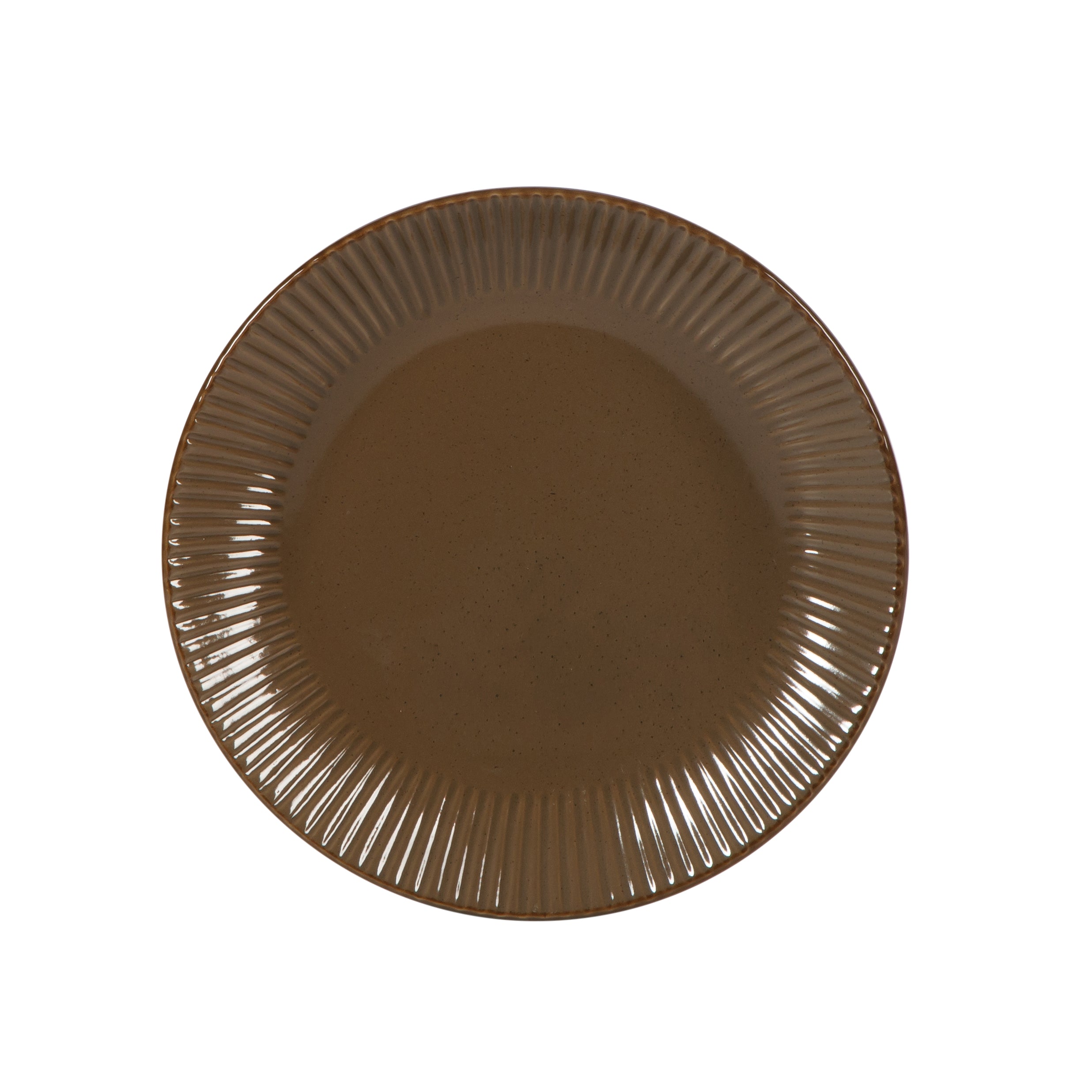 Gibson Home Plates and Bowls Set, 12 Piece Stoneware Dinnerware Set for 4, Ribbed Reactive Glaze, Dishwasher & Microwave Safe