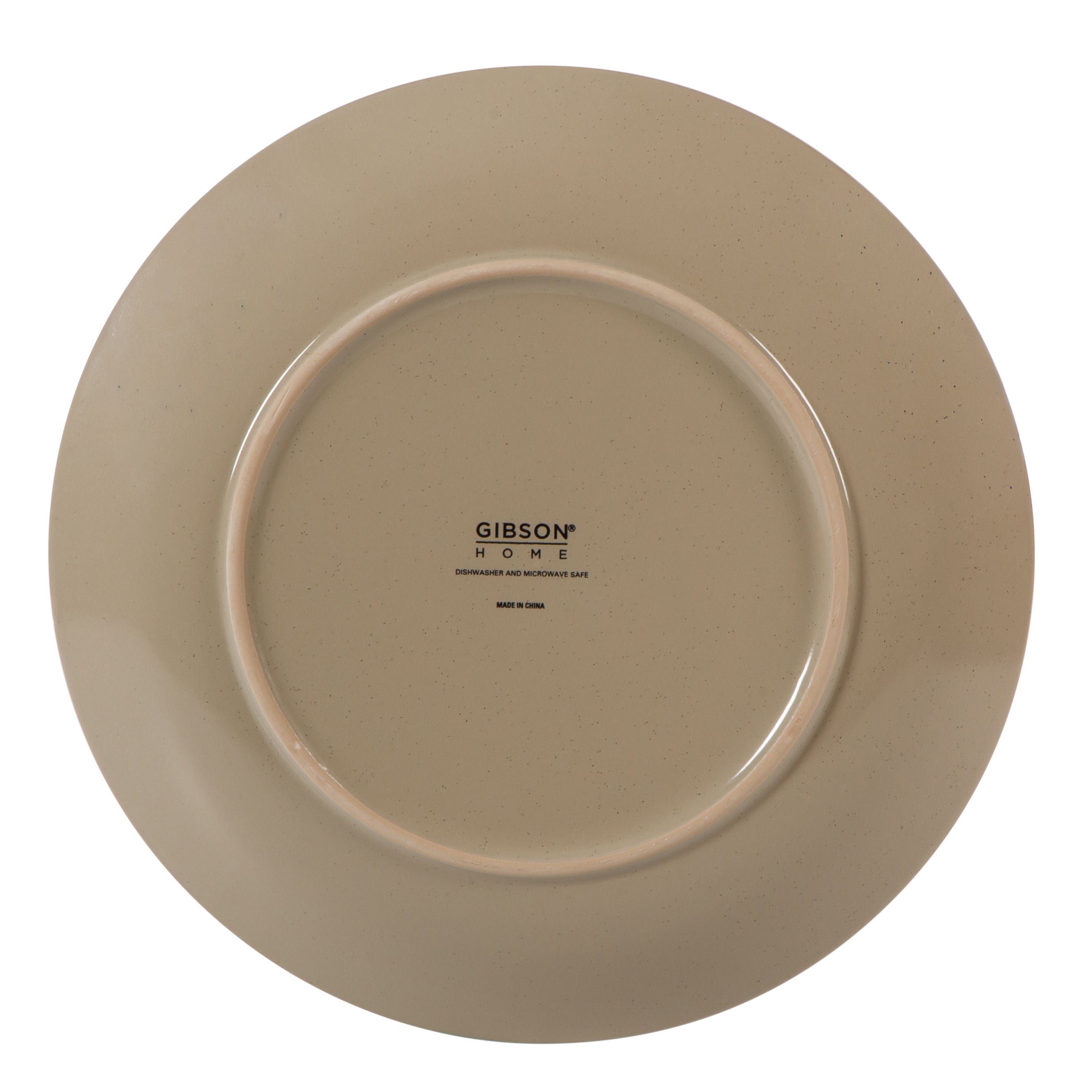 Gibson Home Plates and Bowls Set, 12 Piece Stoneware Dinnerware Set for 4, Ribbed Reactive Glaze, Dishwasher & Microwave Safe