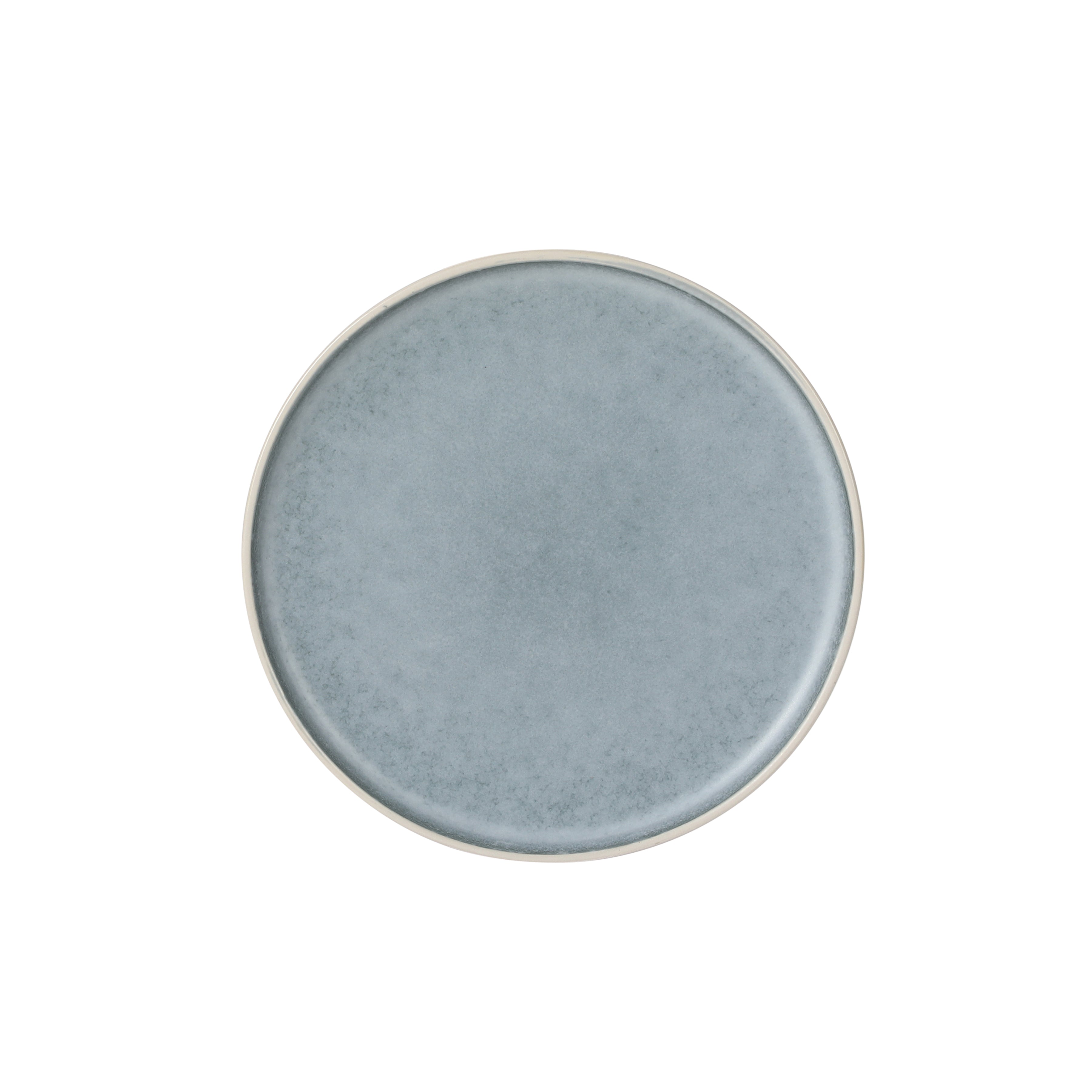 Gibson Elite Coastal Forest Plates and Bowls Sets, 12-Piece Stoneware Dinnerware Sets, Triple Reactive Glaze Dish Set - Grey and Cream White