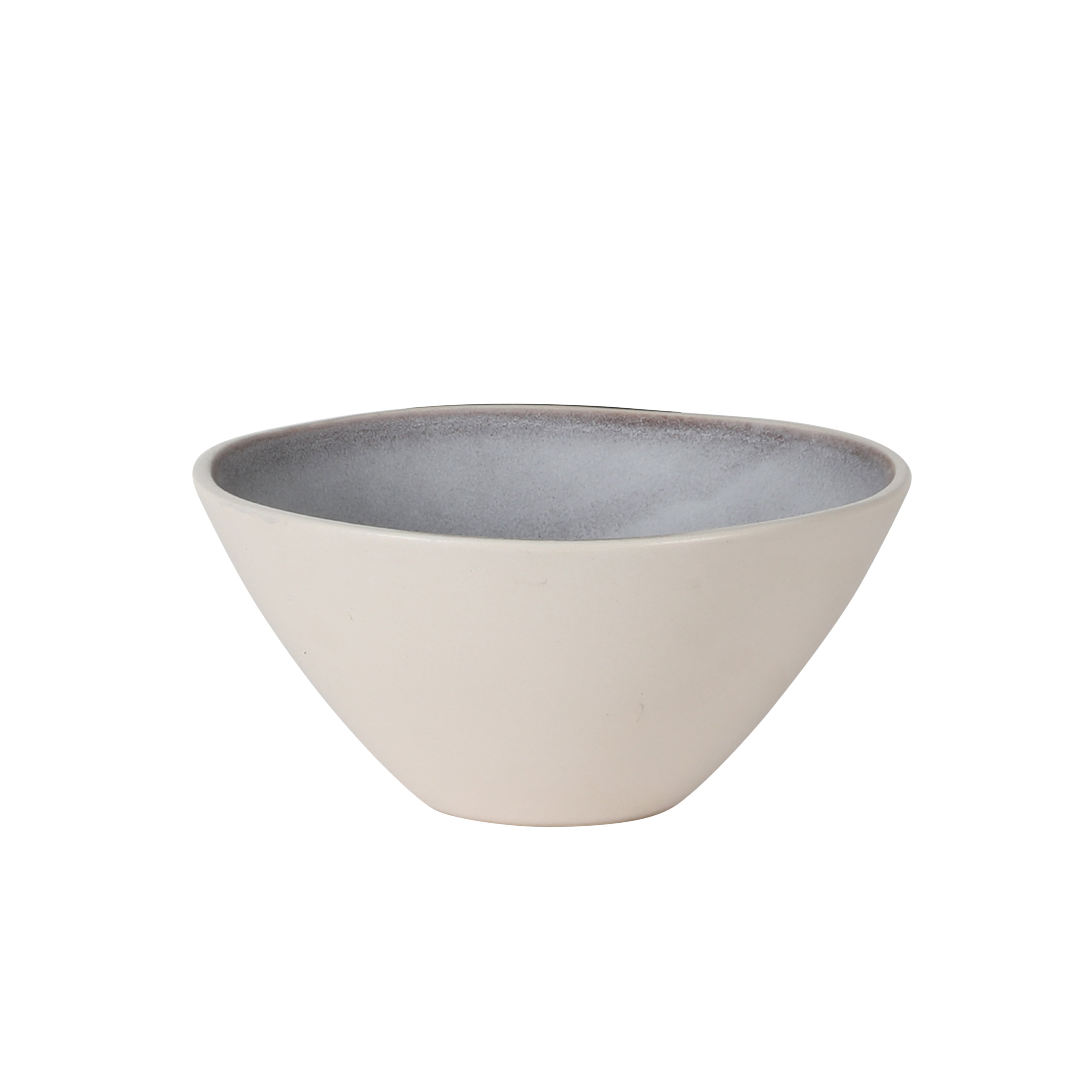 Gibson Elite Coastal Forest Plates and Bowls Sets, 12-Piece Stoneware Dinnerware Sets, Triple Reactive Glaze Dish Set - Grey and Cream White