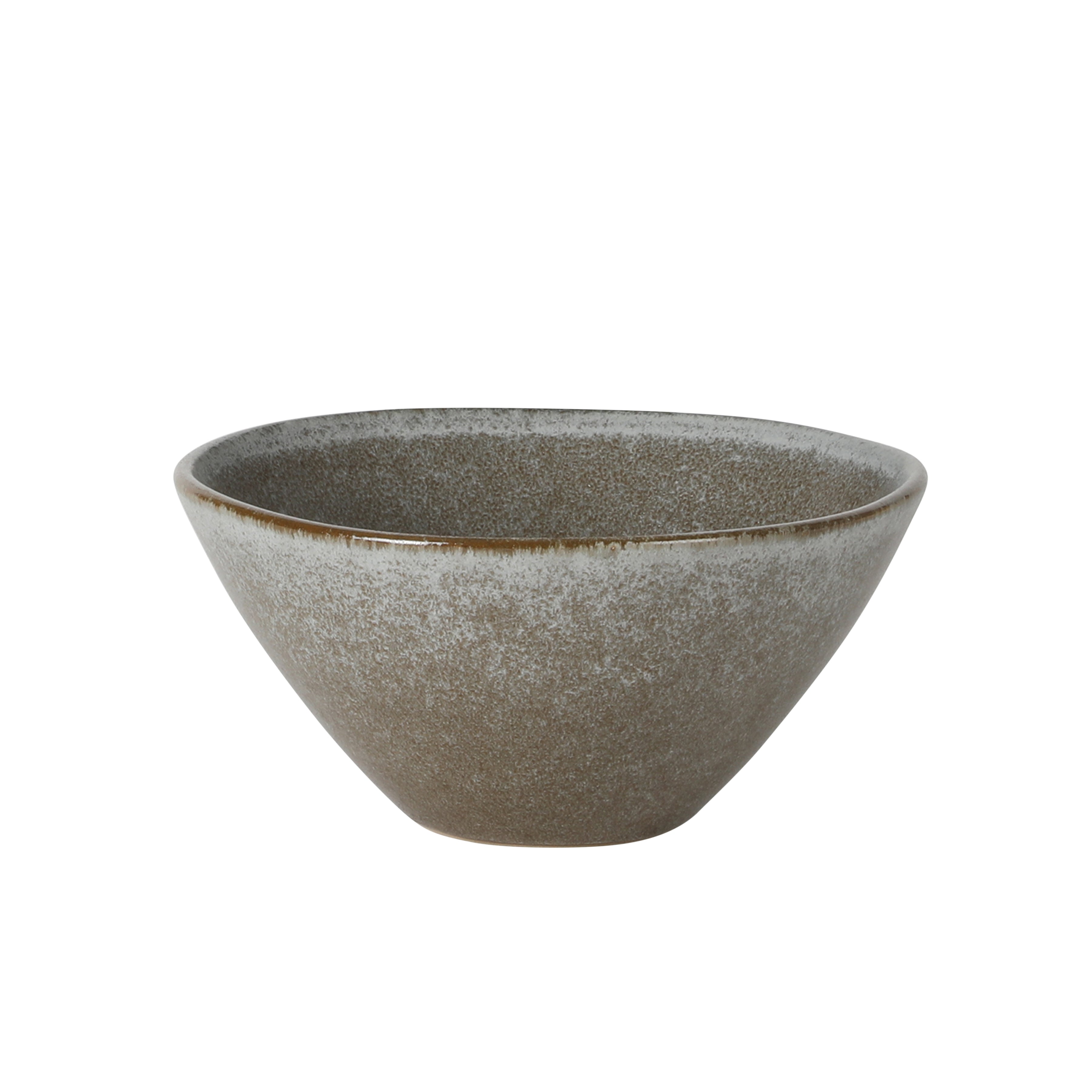 Gibson Elite Coastal Forest Plates and Bowls Sets, 12-Piece Stoneware Dinnerware Sets, Triple Reactive Glaze Dish Set - Grey and Cream White