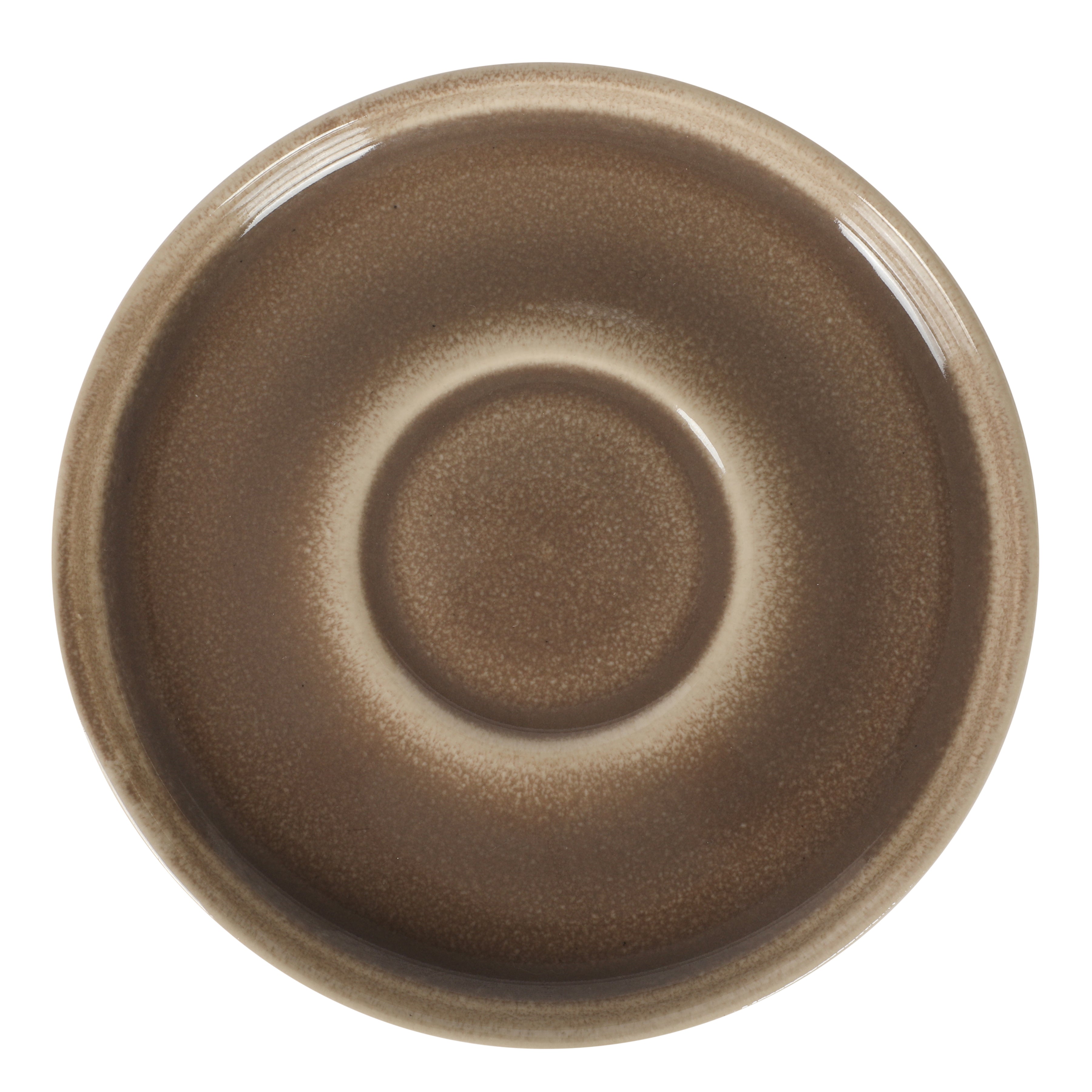Gibson Elite Sunrise Hills 9-Piece Stackable Stoneware Cup and Saucer Set with Metal Rack, 6 oz, Service for 4, Dishwasher Safe