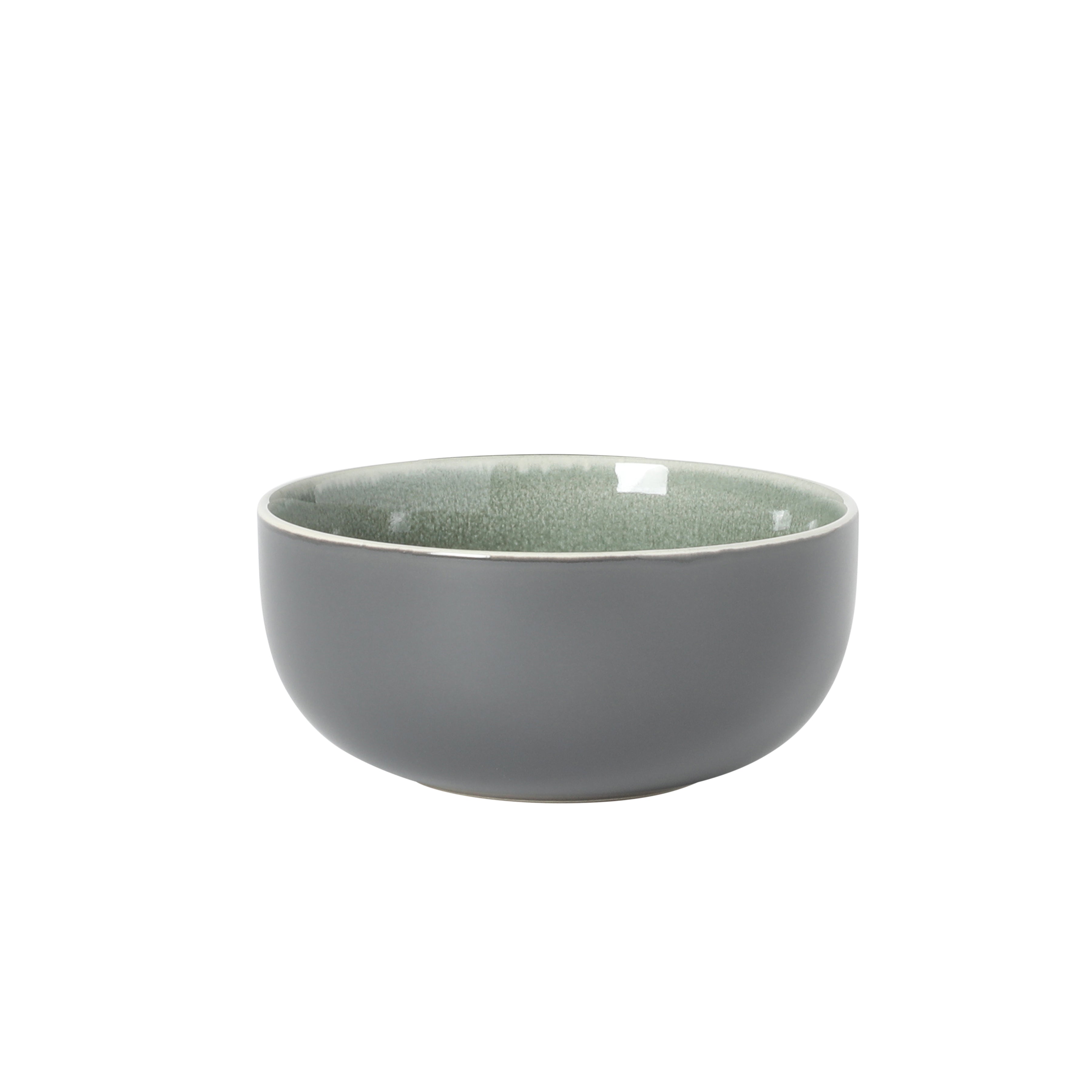 Gibson Elite Pine Coast Plates and Bowls Sets, 12-Piece Stoneware Dinnerware Sets, Reactive Glaze Dish Set