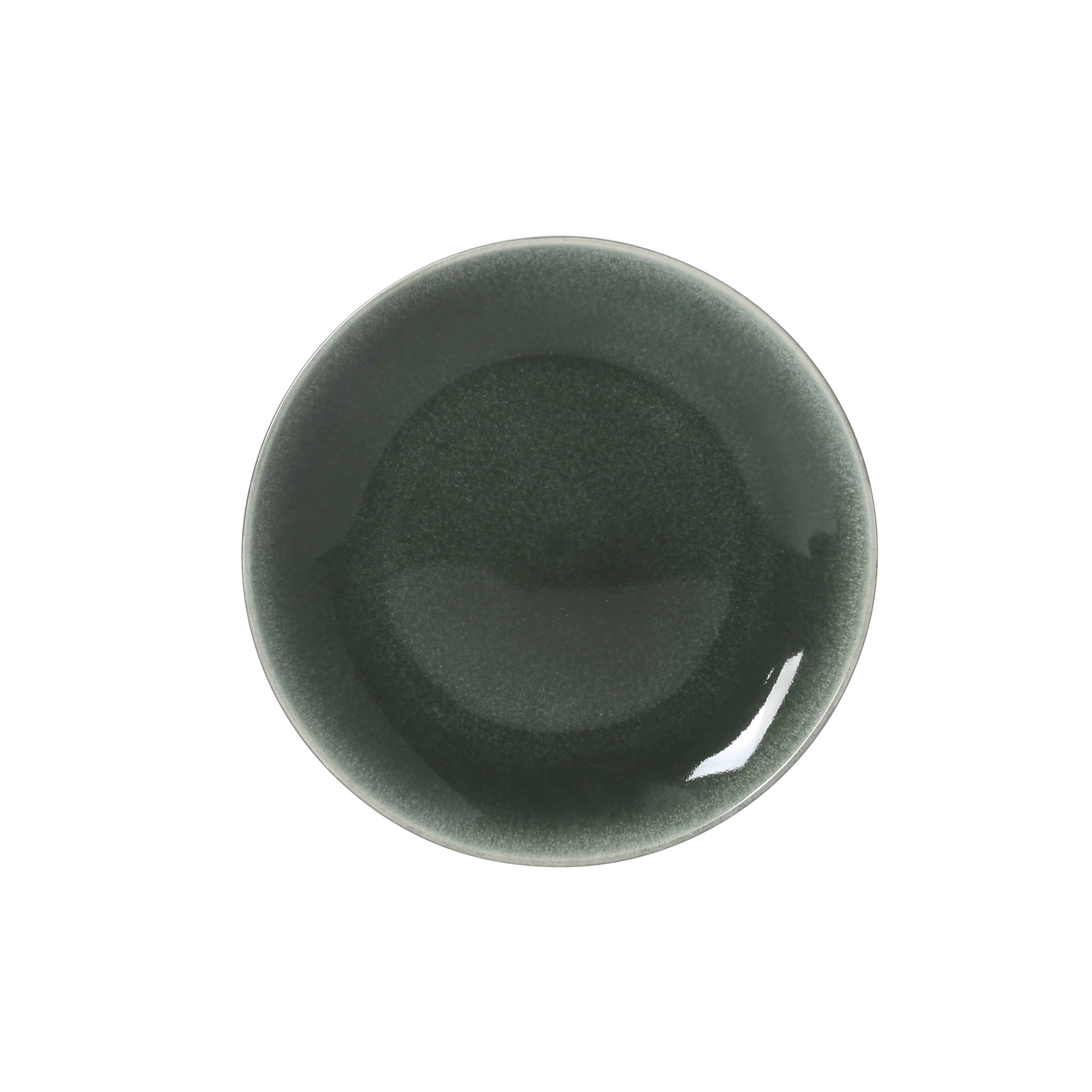 Gibson Elite Pine Coast Plates and Bowls Sets, 12-Piece Stoneware Dinnerware Sets, Reactive Glaze Dish Set