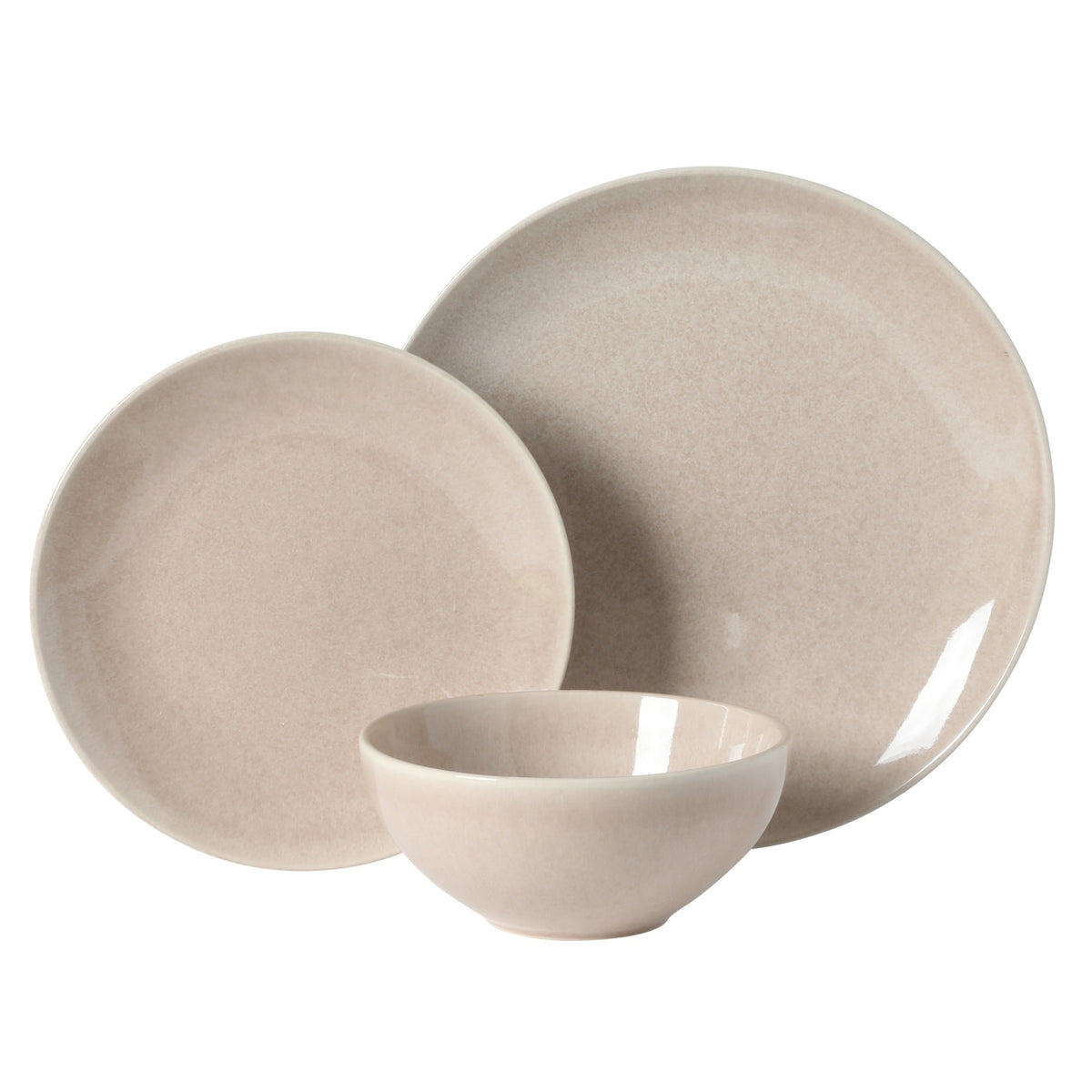 Gibson Elite Castle Peak Plates and Bowls Set, 12-Piece Dinnerware Set, Reactive Glaze Stoneware Dishes, Dinner Plates, Salad Plates & Cereal Bowls