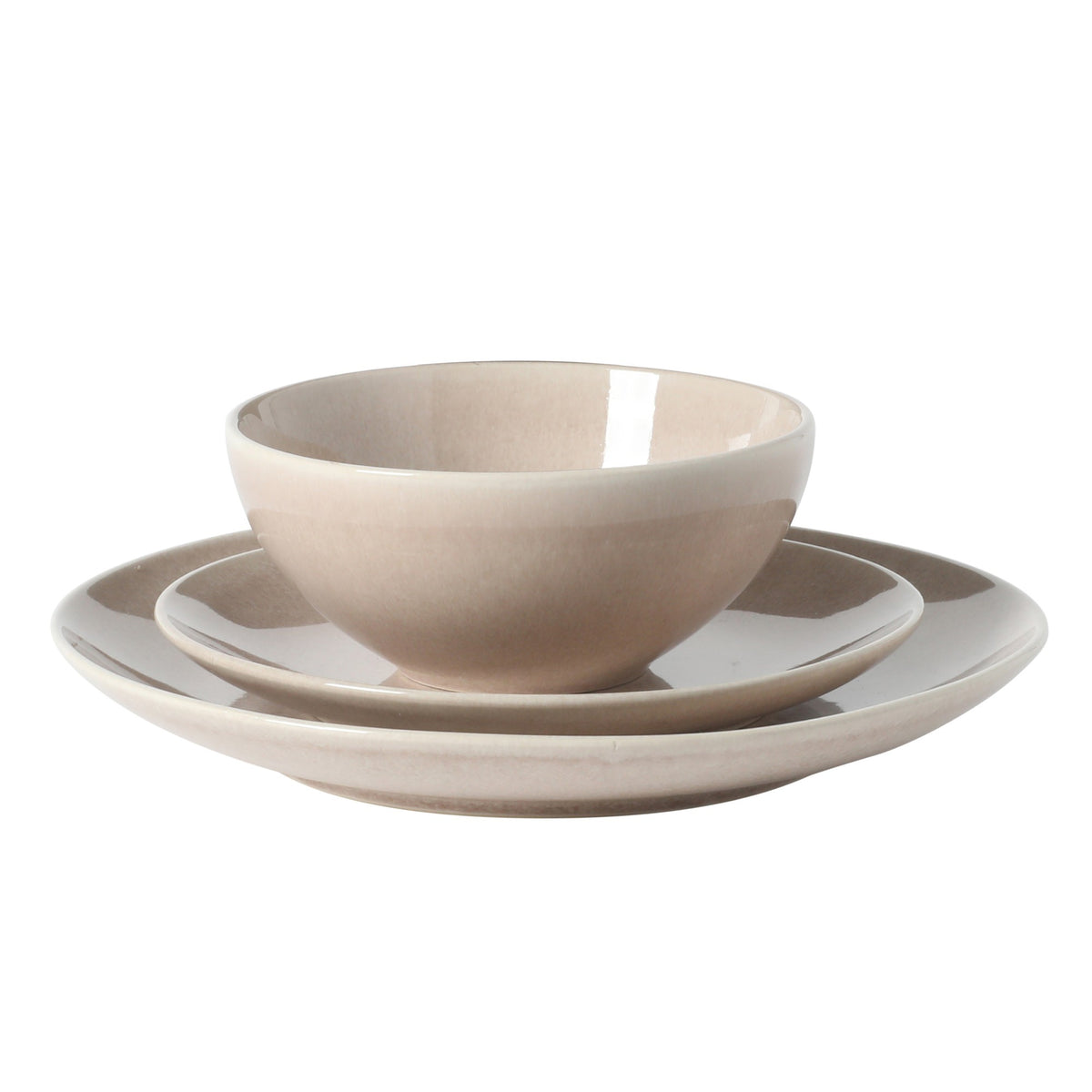 Gibson Elite Castle Peak Plates and Bowls Set, 12-Piece Dinnerware Set, Reactive Glaze Stoneware Dishes, Dinner Plates, Salad Plates & Cereal Bowls