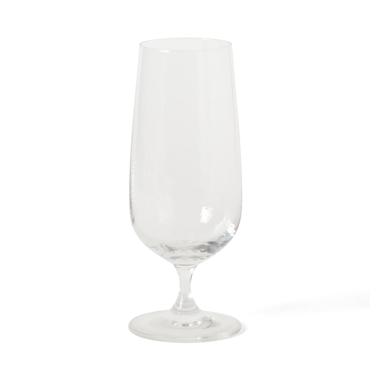 Martha Stewart Virginia 6-Piece 14 Oz Pilsner Glass Set, Clear Glass Beer Glasses