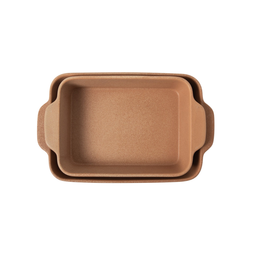 Gibson Elite Claybrook Stoneware Baking Dish Set, 3.6 and 4.8 Quart, 2 Piece