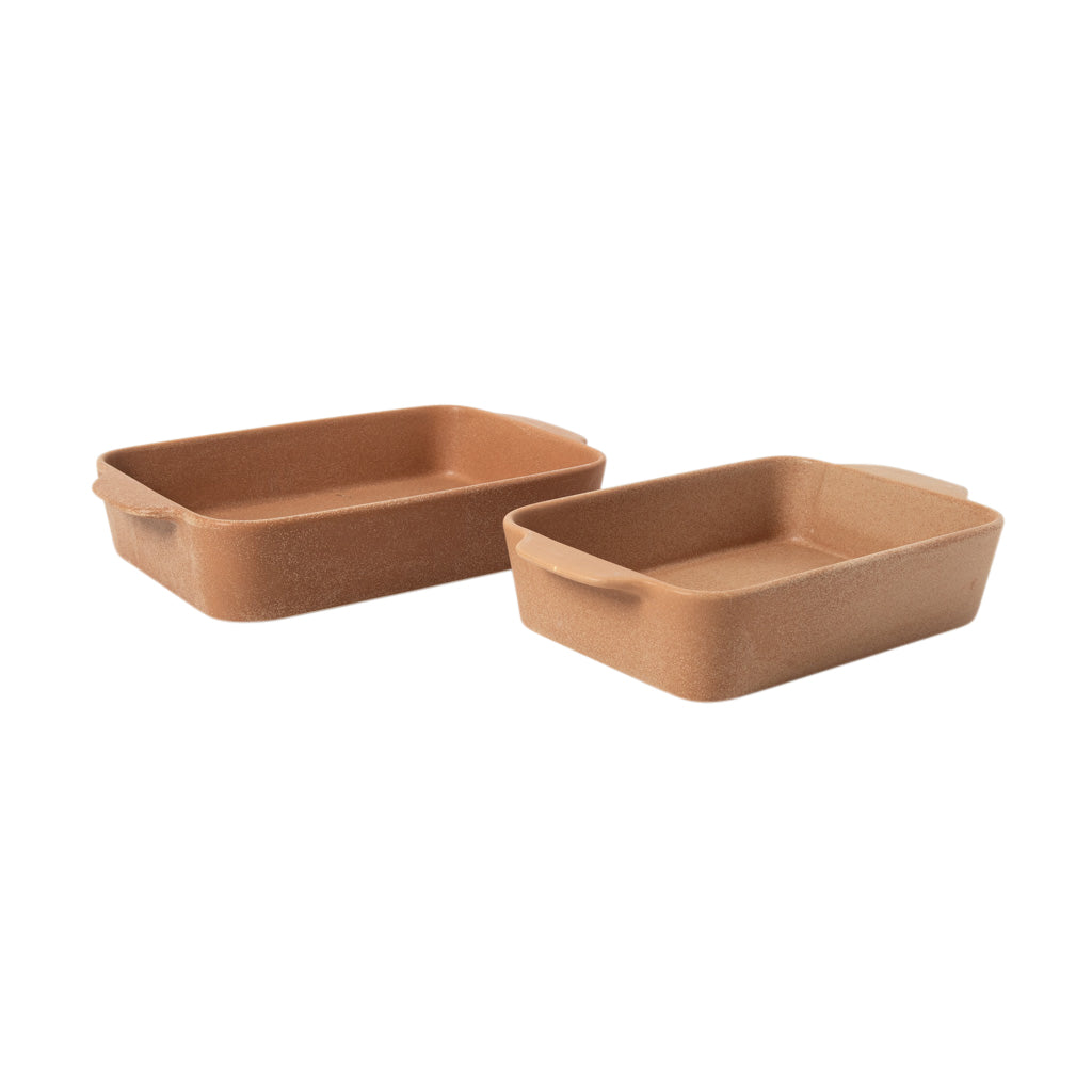 Gibson Elite Claybrook Stoneware Baking Dish Set, 3.6 and 4.8 Quart, 2 Piece