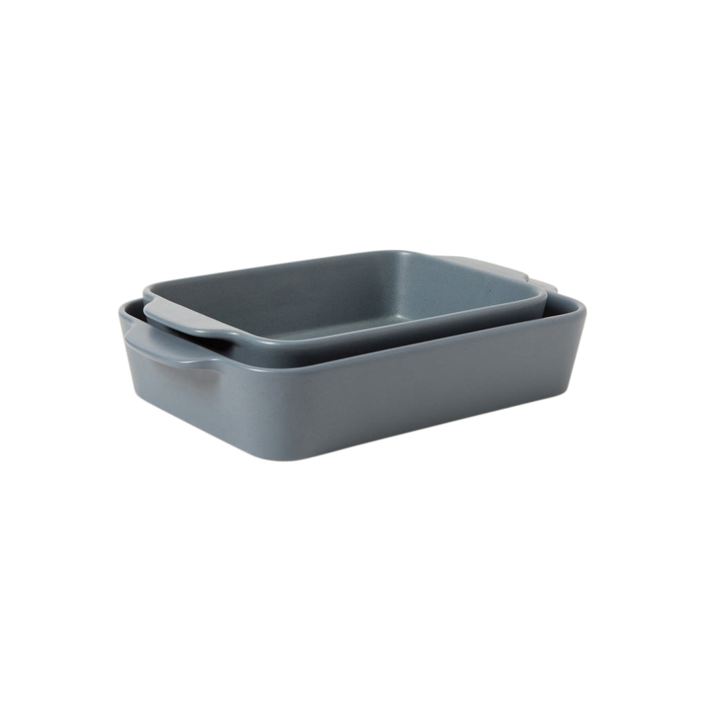 Gibson Elite Claybrook Stoneware Baking Dish Set, 3.6 and 4.8 Quart, 2 Piece