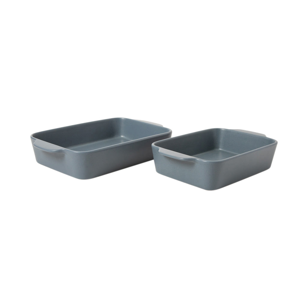 Gibson Elite Claybrook Stoneware Baking Dish Set, 3.6 and 4.8 Quart, 2 Piece