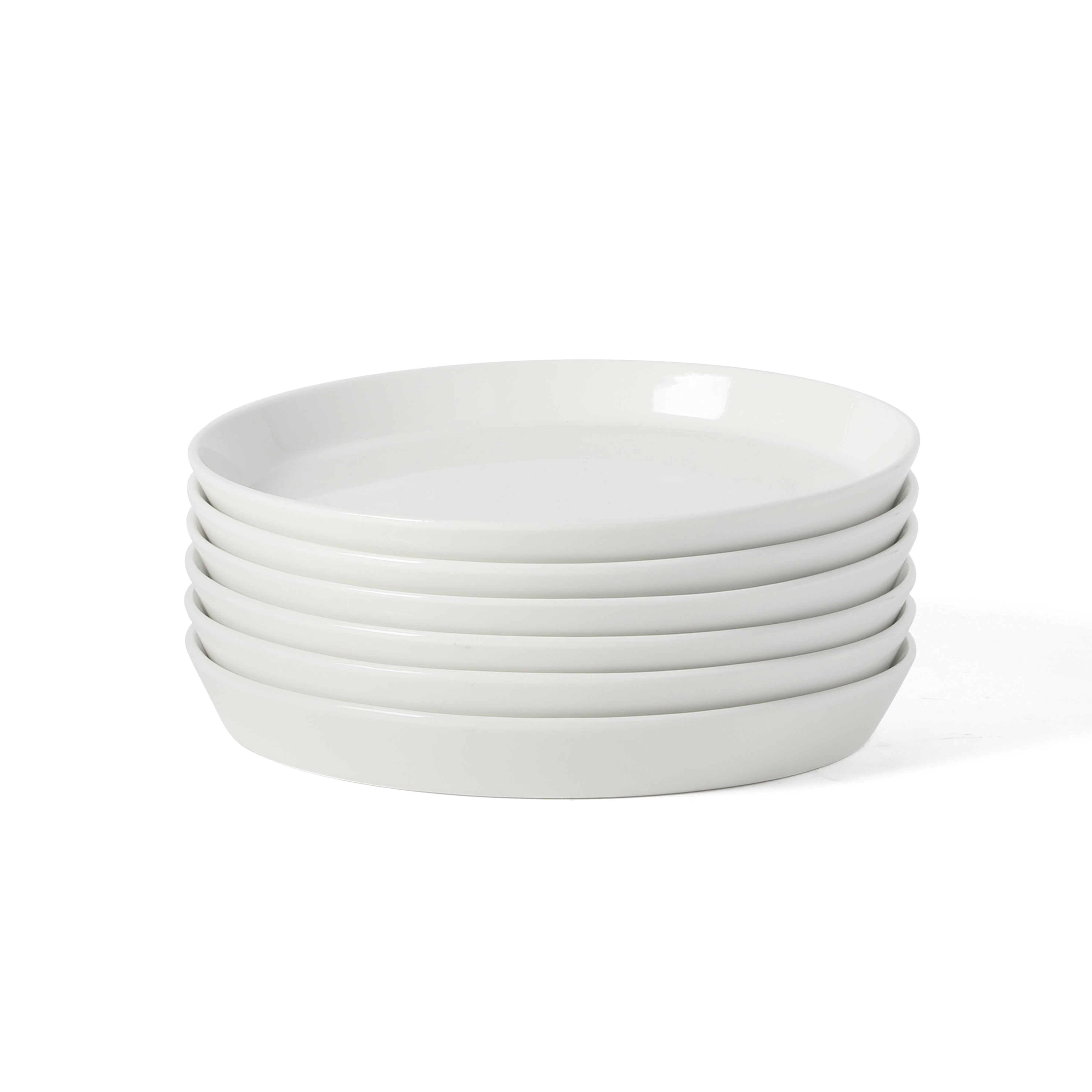 Martha Stewart Plates and Bowls Sets, 30-Piece Porcelain Dinnerware Set for 6, Dinner Plates, Dessert Plates, Pasta Bowls, Cereal & Fruit Bowls