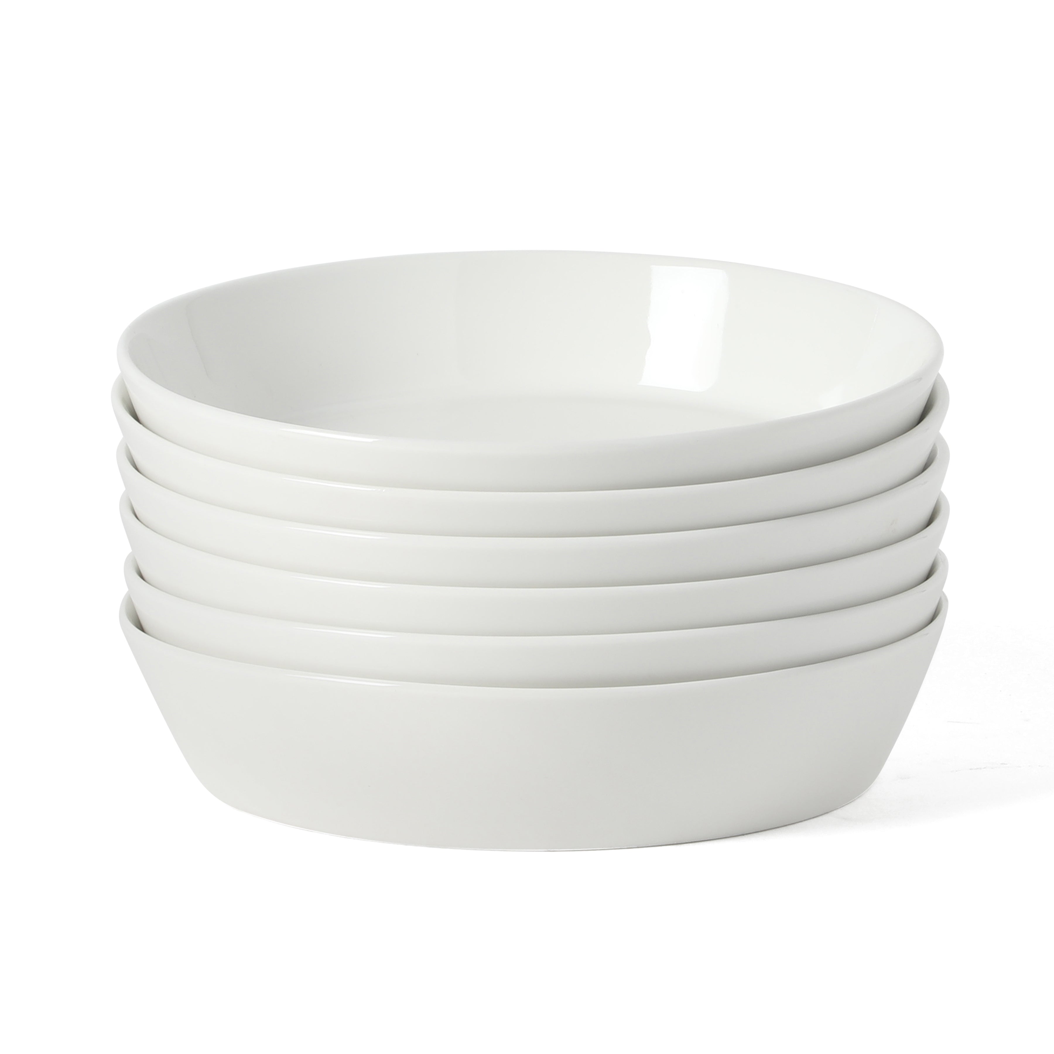 Martha Stewart Plates and Bowls Sets, 30-Piece Porcelain Dinnerware Set for 6, Dinner Plates, Dessert Plates, Pasta Bowls, Cereal & Fruit Bowls