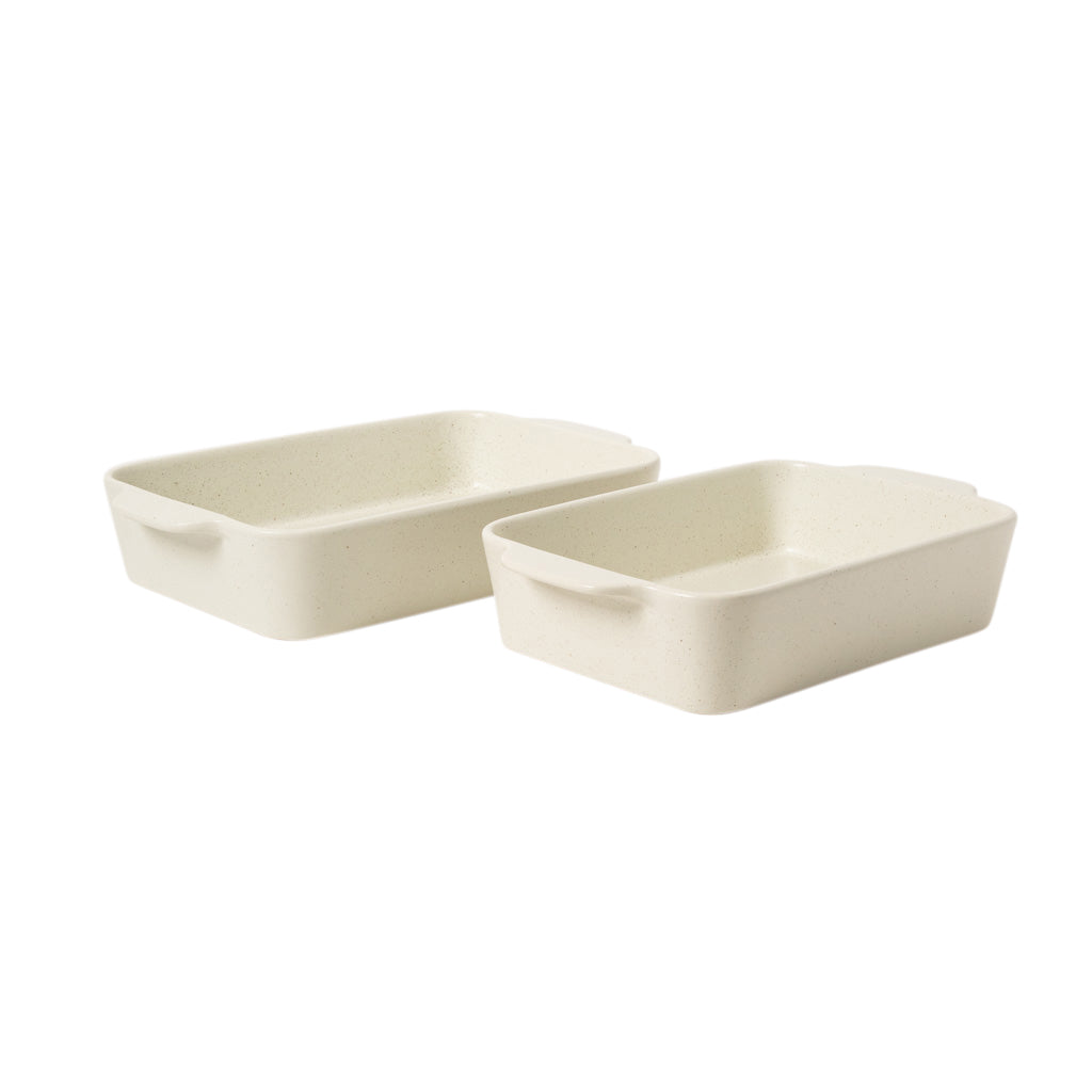 Gibson Elite Claybrook Stoneware Baking Dish Set, 3.6 and 4.8 Quart, 2 Piece