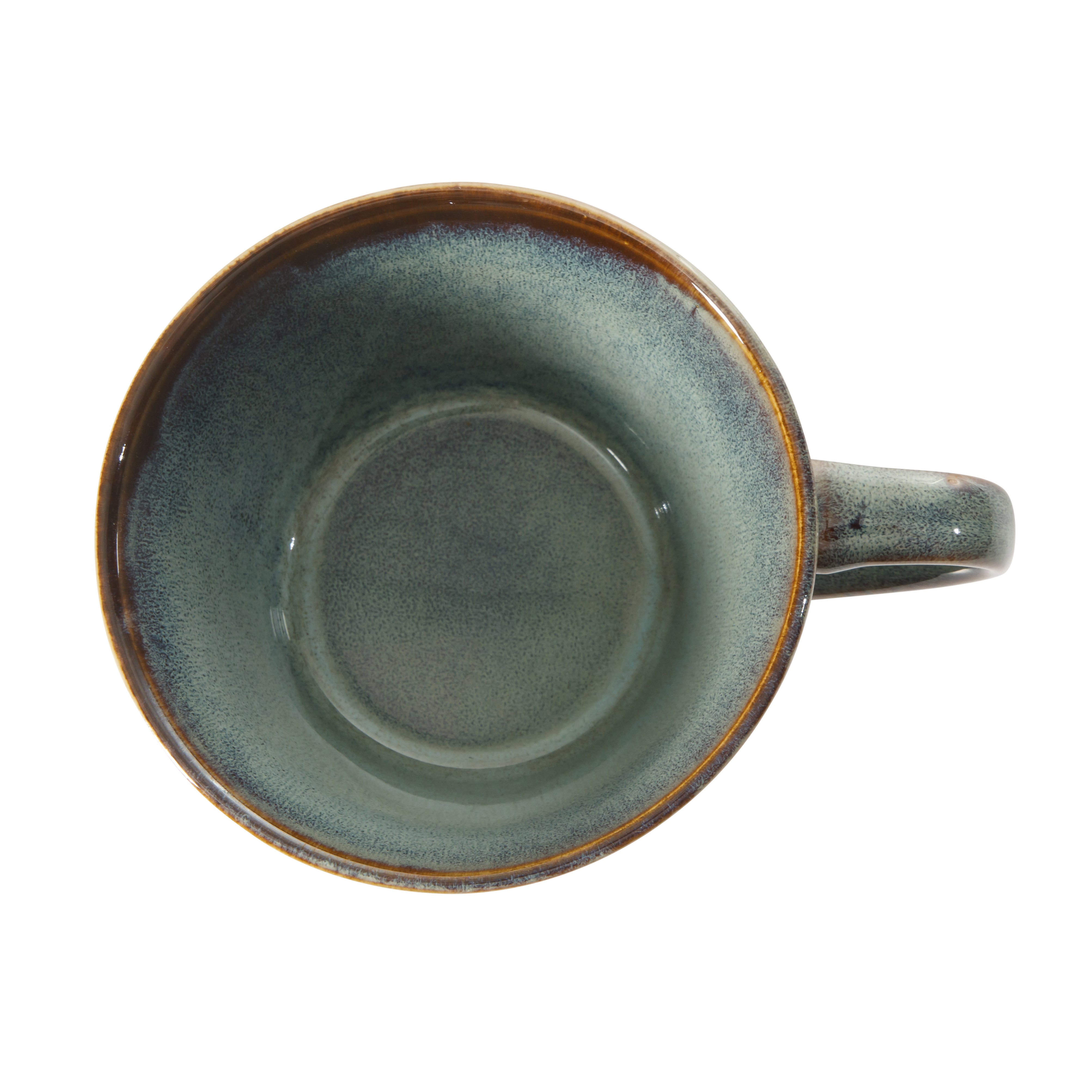 Gibson Elite Coffee Mugs Set of 4, 22 oz Large Blue Stoneware Cups, Reactive Glaze, Chip Resistant, Dishwasher, Oven & Microwave Safe