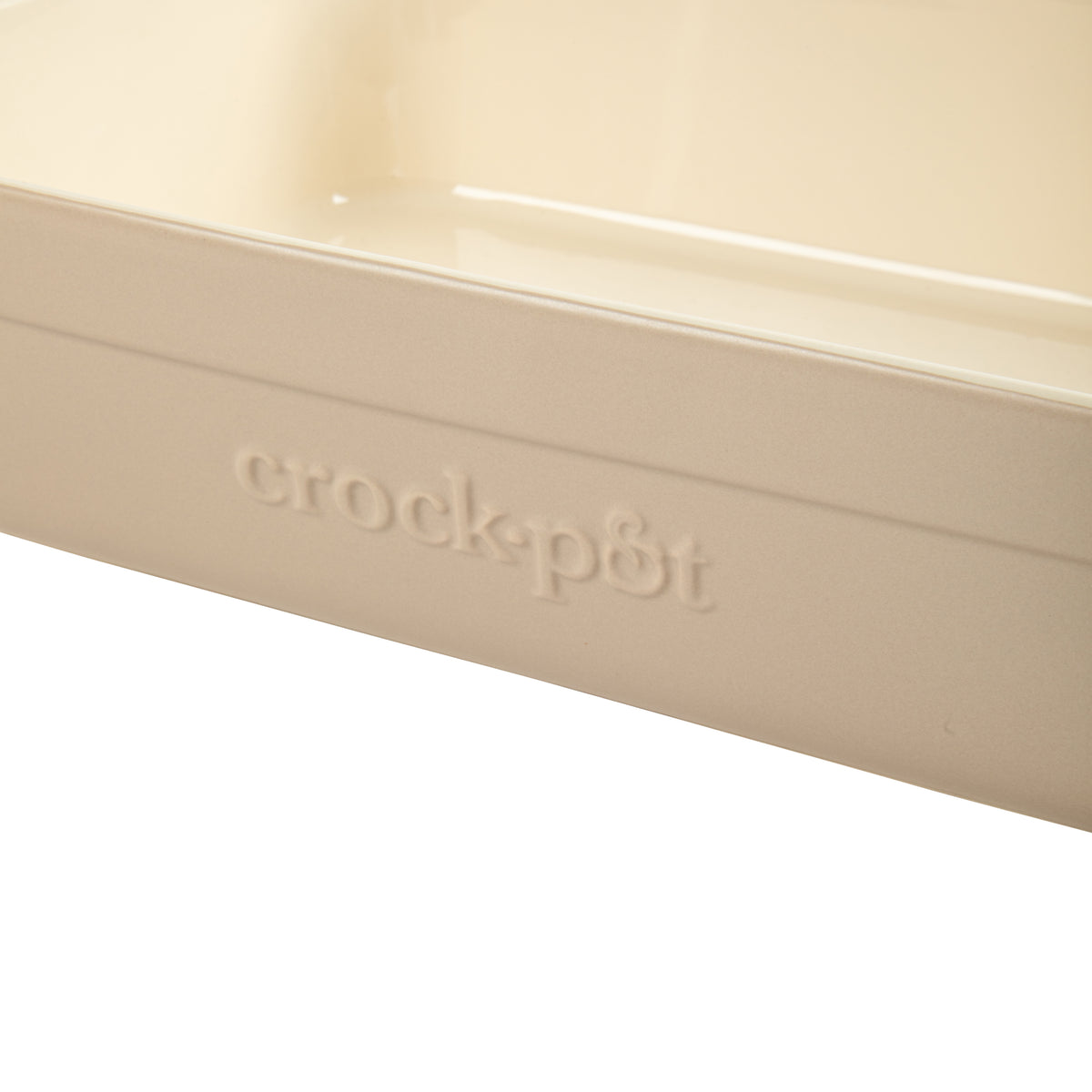 Crock-Pot Southvale 4.4 Quart Stoneware Casserole Dish, 9 x 13 Inch Lasagna Pan