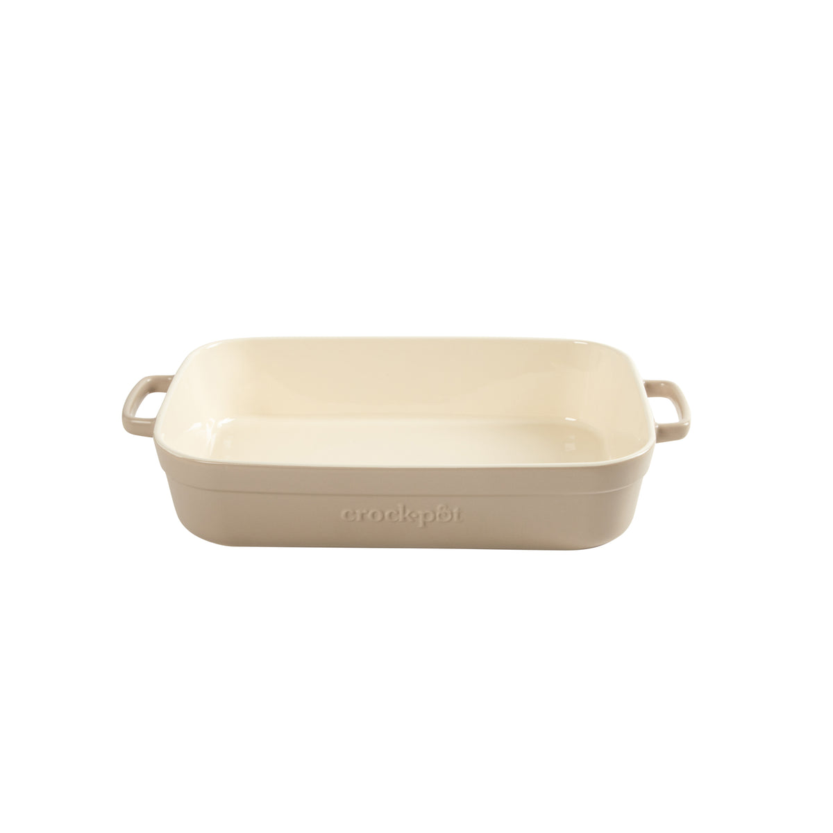 Crock-Pot Southvale 4.4 Quart Stoneware Casserole Dish, 9 x 13 Inch Lasagna Pan