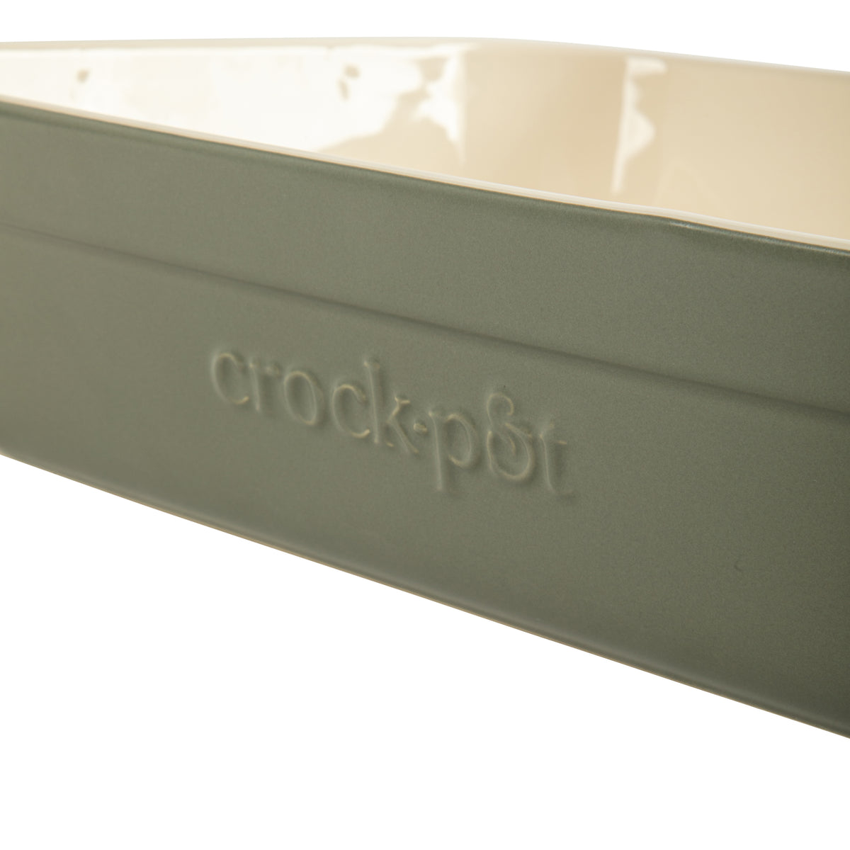 Crock-Pot Southvale 4.4 Quart Stoneware Casserole Dish, 9 x 13 Inch Lasagna Pan