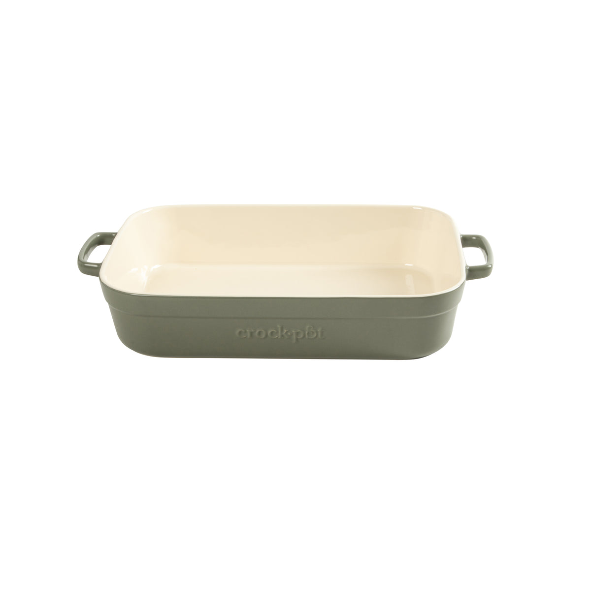 Crock-Pot Southvale 4.4 Quart Stoneware Casserole Dish, 9 x 13 Inch Lasagna Pan