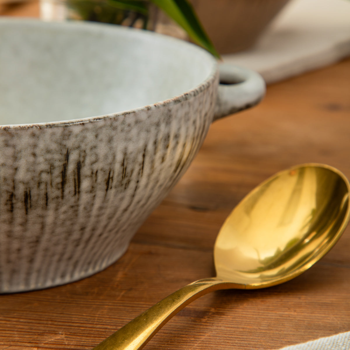 Gibson Elite Hearth Lane 4-Piece 6-Inch Stoneware Bowl Set, Reactive Glaze Soup and Cereal Bowls