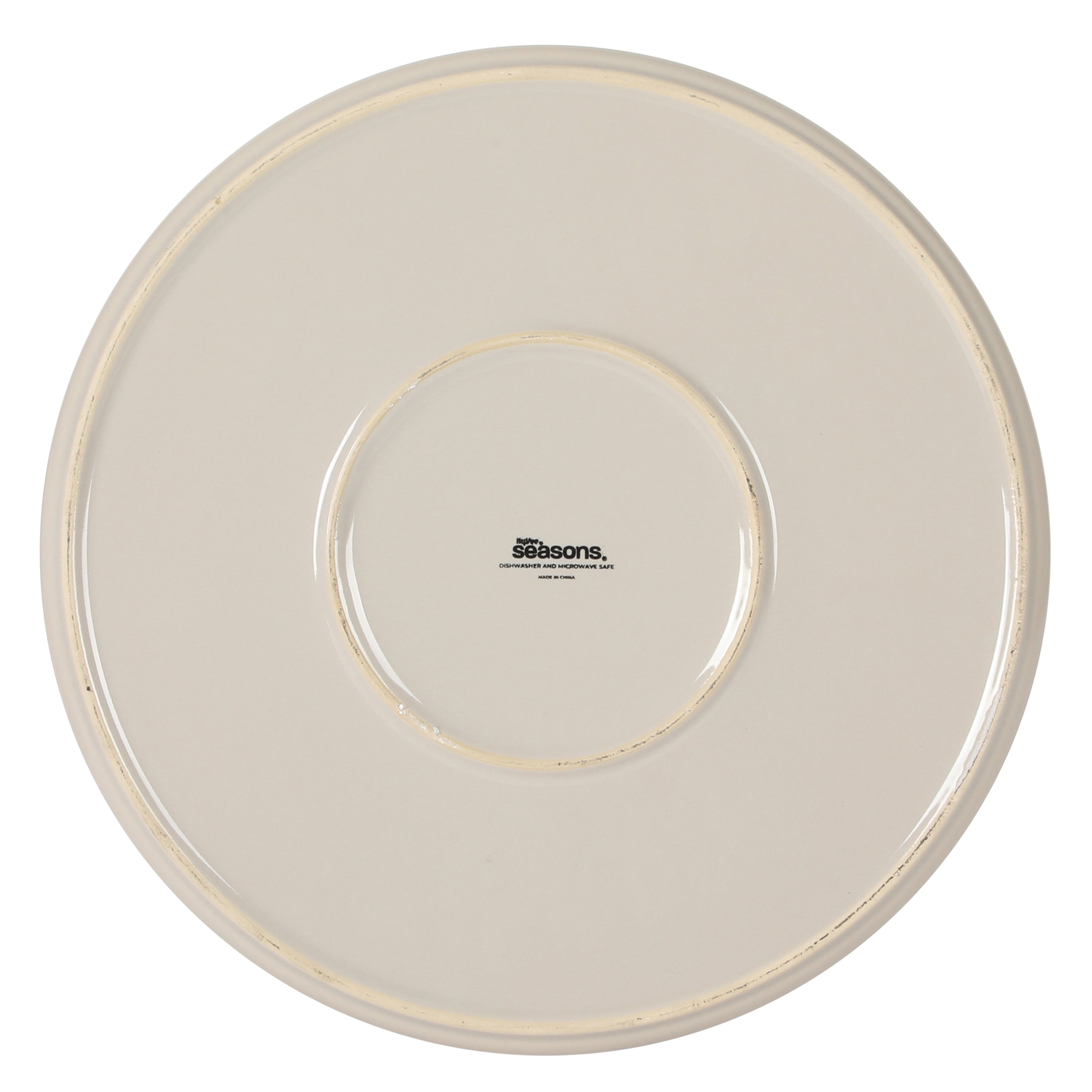 Gibson Elite Moonstone 12 Piece Modern Stoneware Dinnerware Set for 4, Grey Plates and Bowls Set, Dinner Plates, Salad Plates, Bowls
