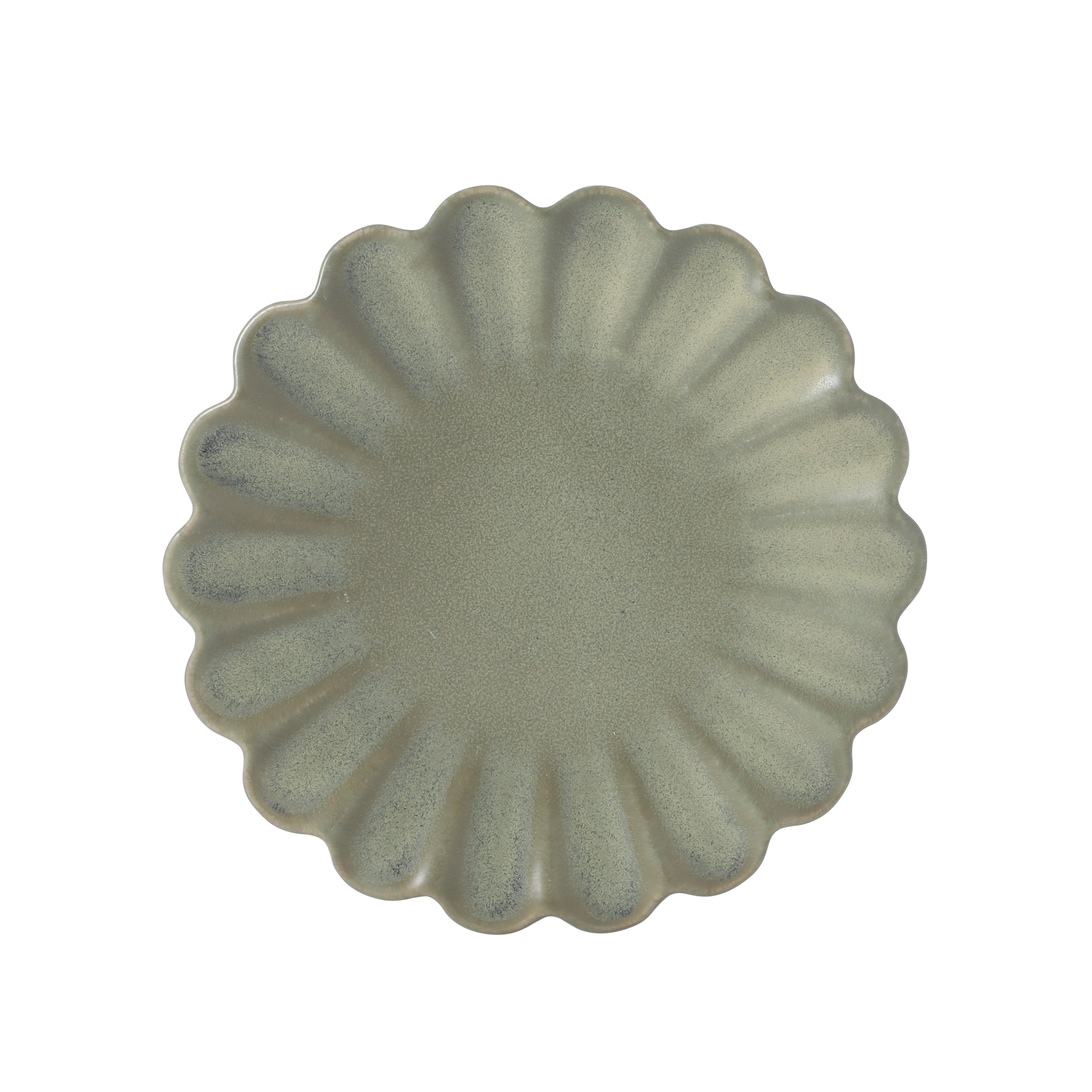 Gibson Elite Plates and Bowls Sets, 12-Piece Stoneware Dinnerware Set for 4, Scalloped Dish Set with Dinner Plates, Salad Plates & Bowls