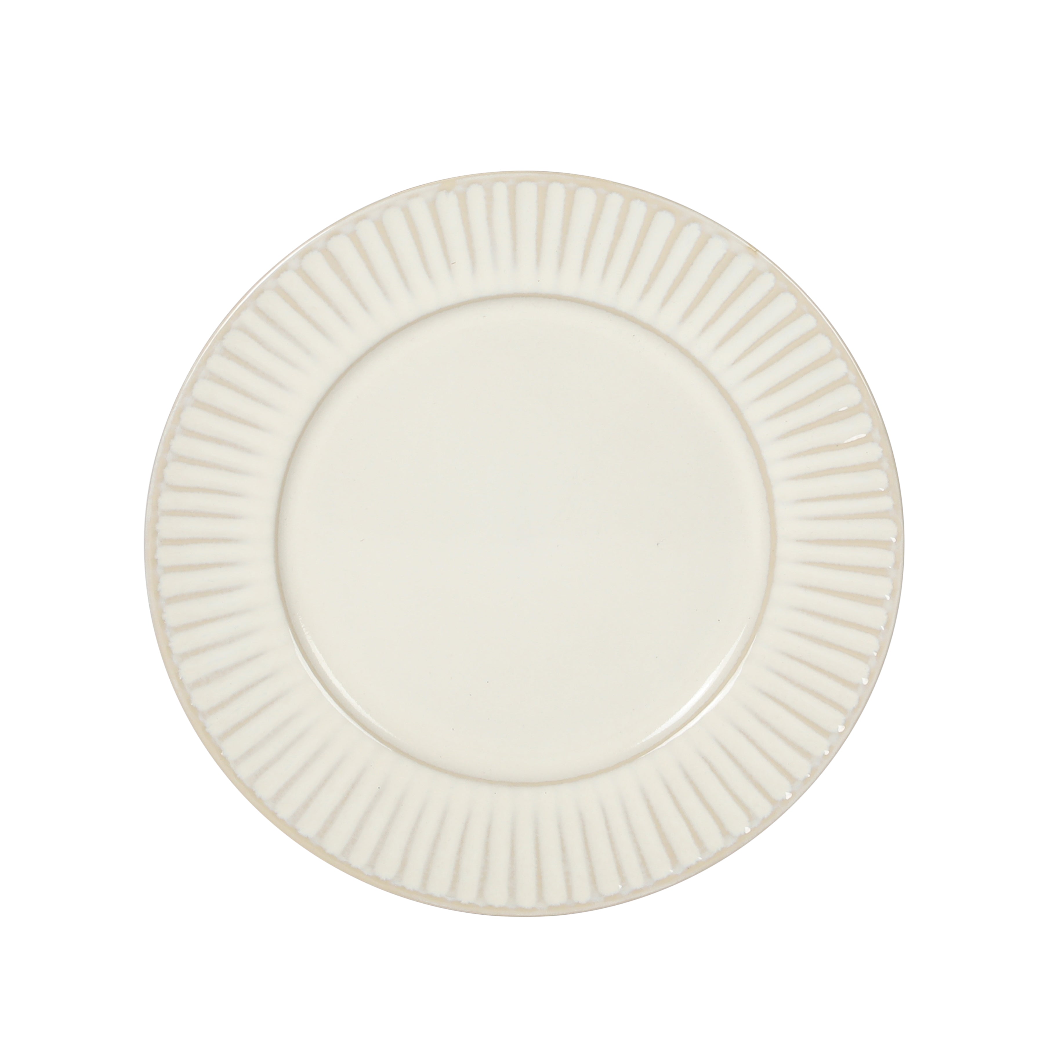Gibson Elite Soleil 12 Piece Linen White Stoneware Dinnerware Set for 4, Plates and Bowls Set with Dinner Plates, Salad Plates and Bowls
