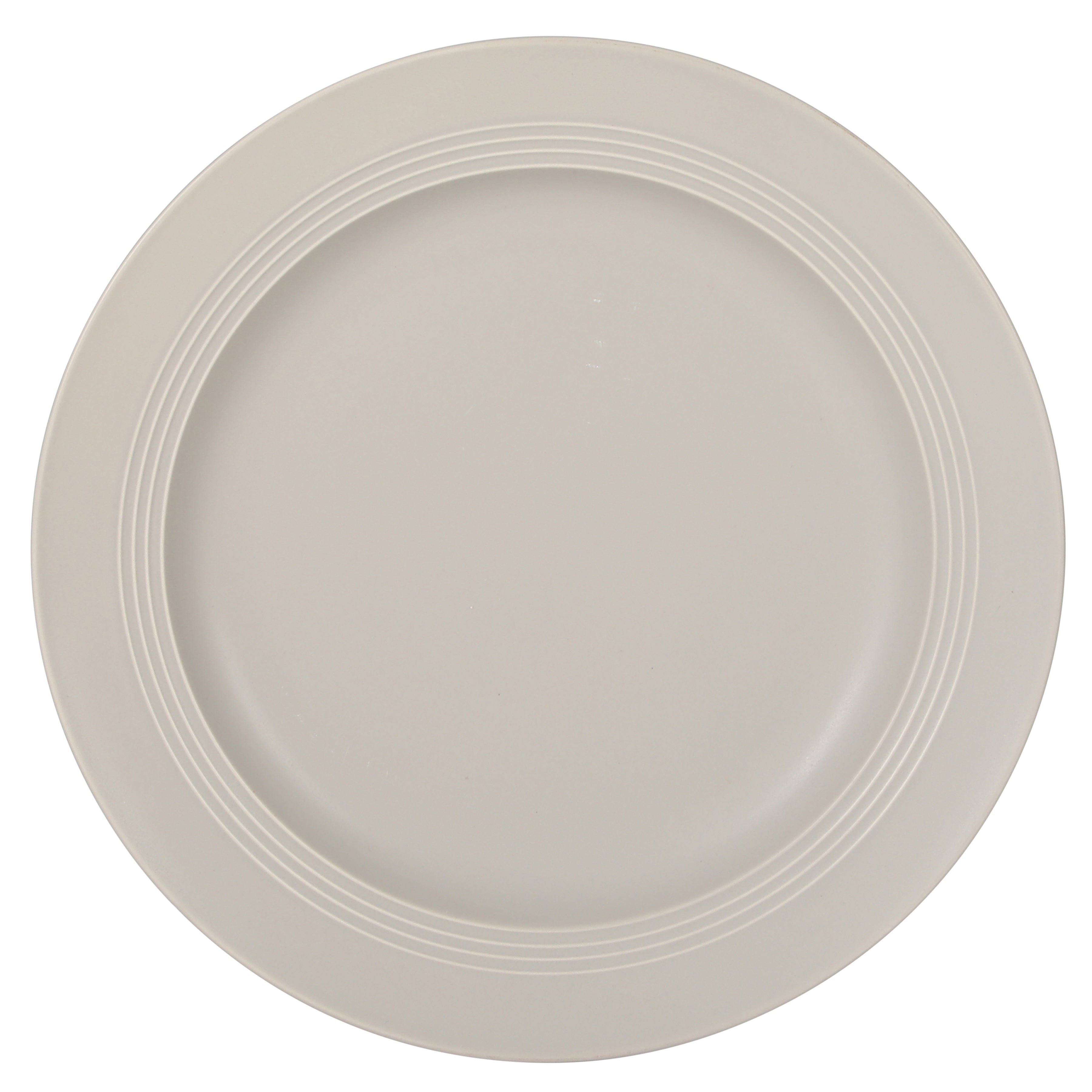 Gibson Elite Soleil 12 Piece Linen White Stoneware Dinnerware Set for 4, Plates and Bowls Set with Dinner Plates, Salad Plates and Bowls