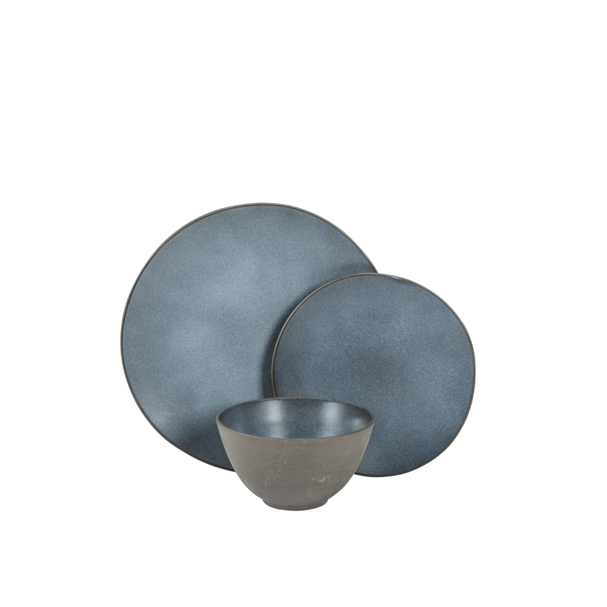 Gibson Elite Oasis Crest 12-Piece Stoneware Dinnerware Set for 4