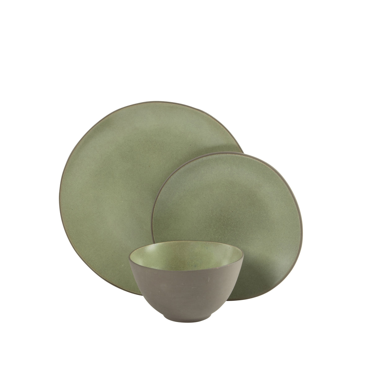 Gibson Elite Oasis Crest 12-Piece Stoneware Dinnerware Set for 4