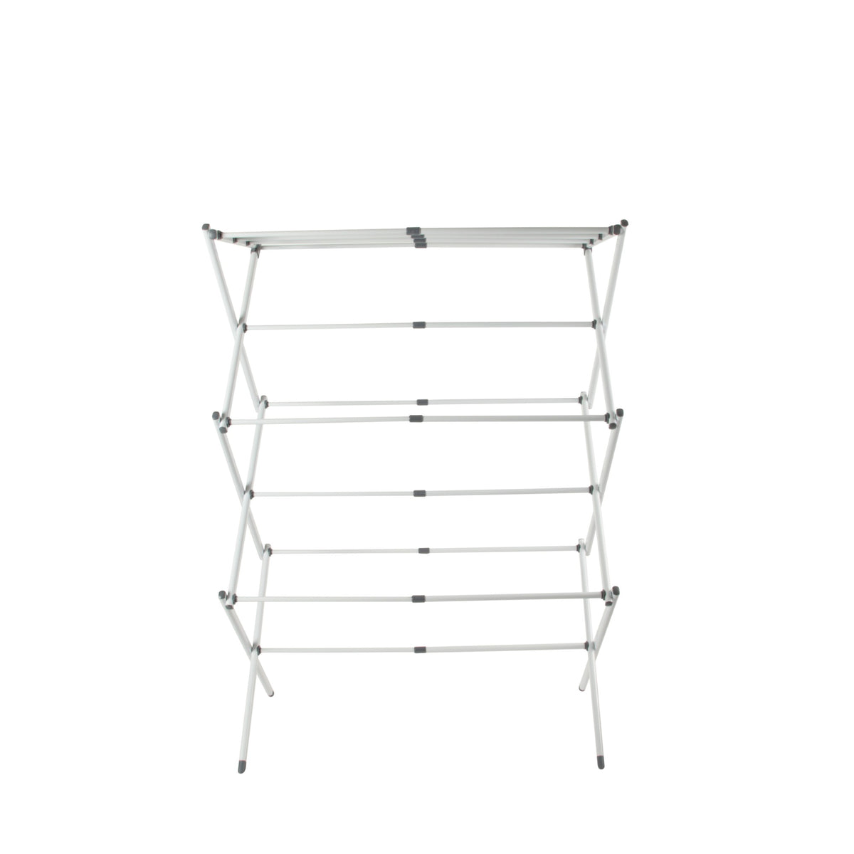Gibson Home Clothes Drying Rack, Foldable Expandable Laundry Rack, White