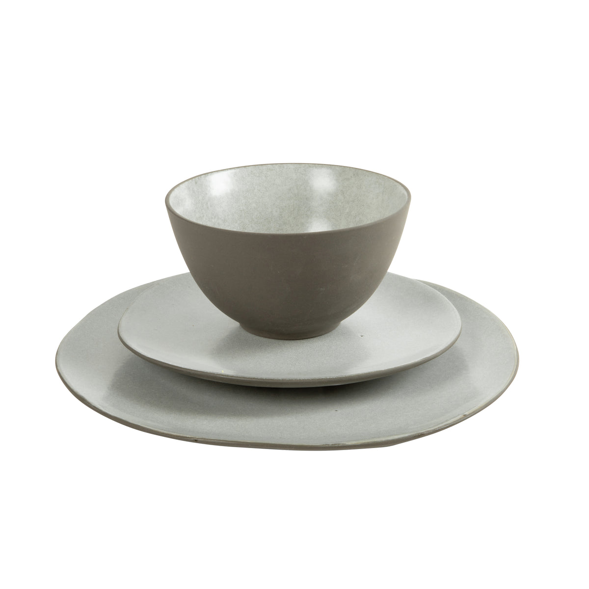 Gibson Elite Oasis Crest 12-Piece Stoneware Dinnerware Set for 4