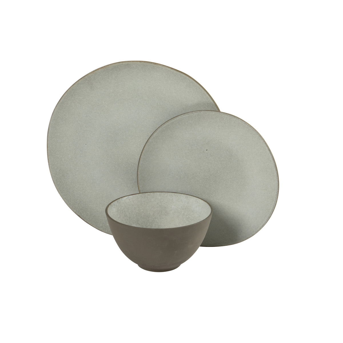 Gibson Elite Oasis Crest 12-Piece Stoneware Dinnerware Set for 4