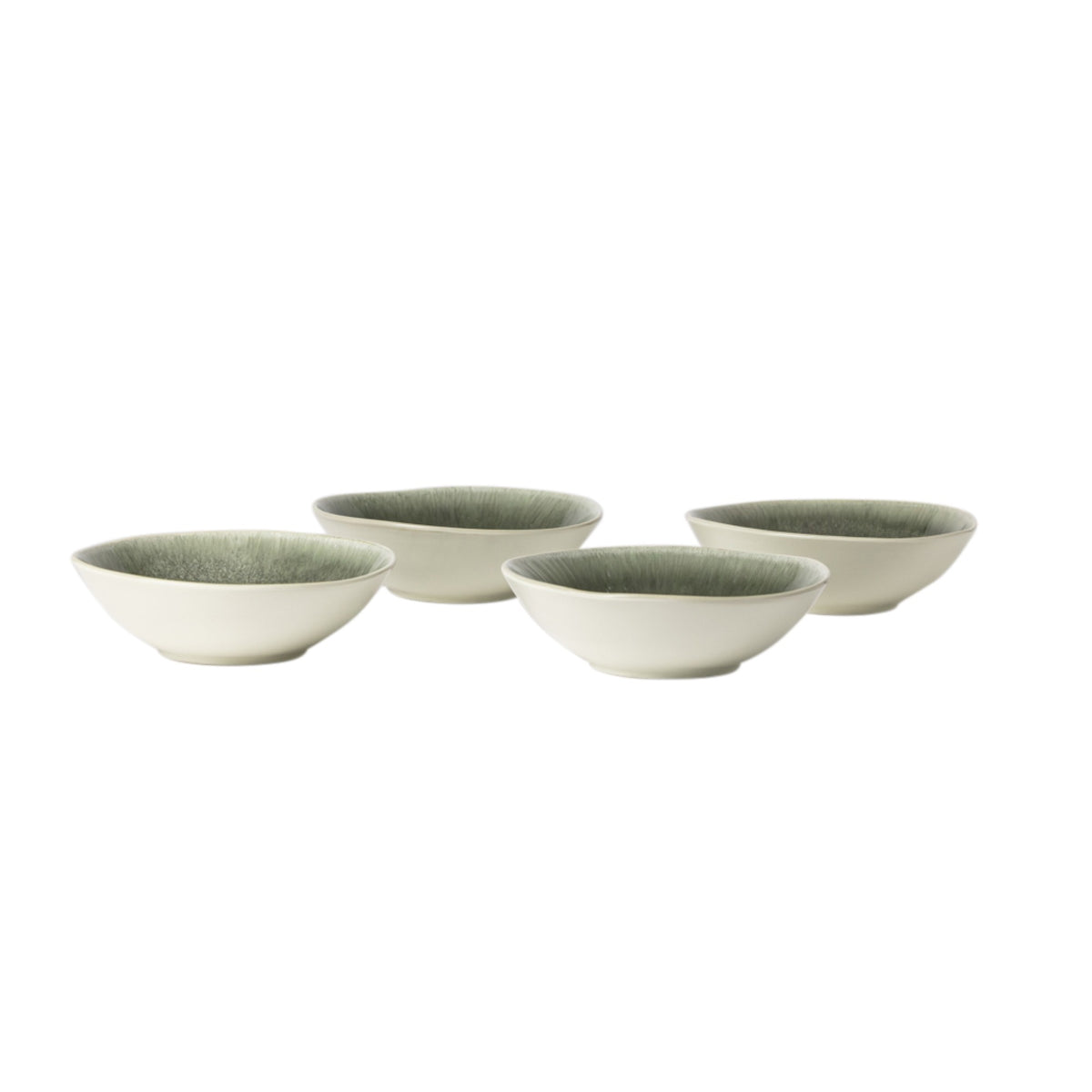 Gibson Elite Cathedral City Dinnerware Set, Green Reactive Glaze Stoneware, Service for 4, 16 Piece