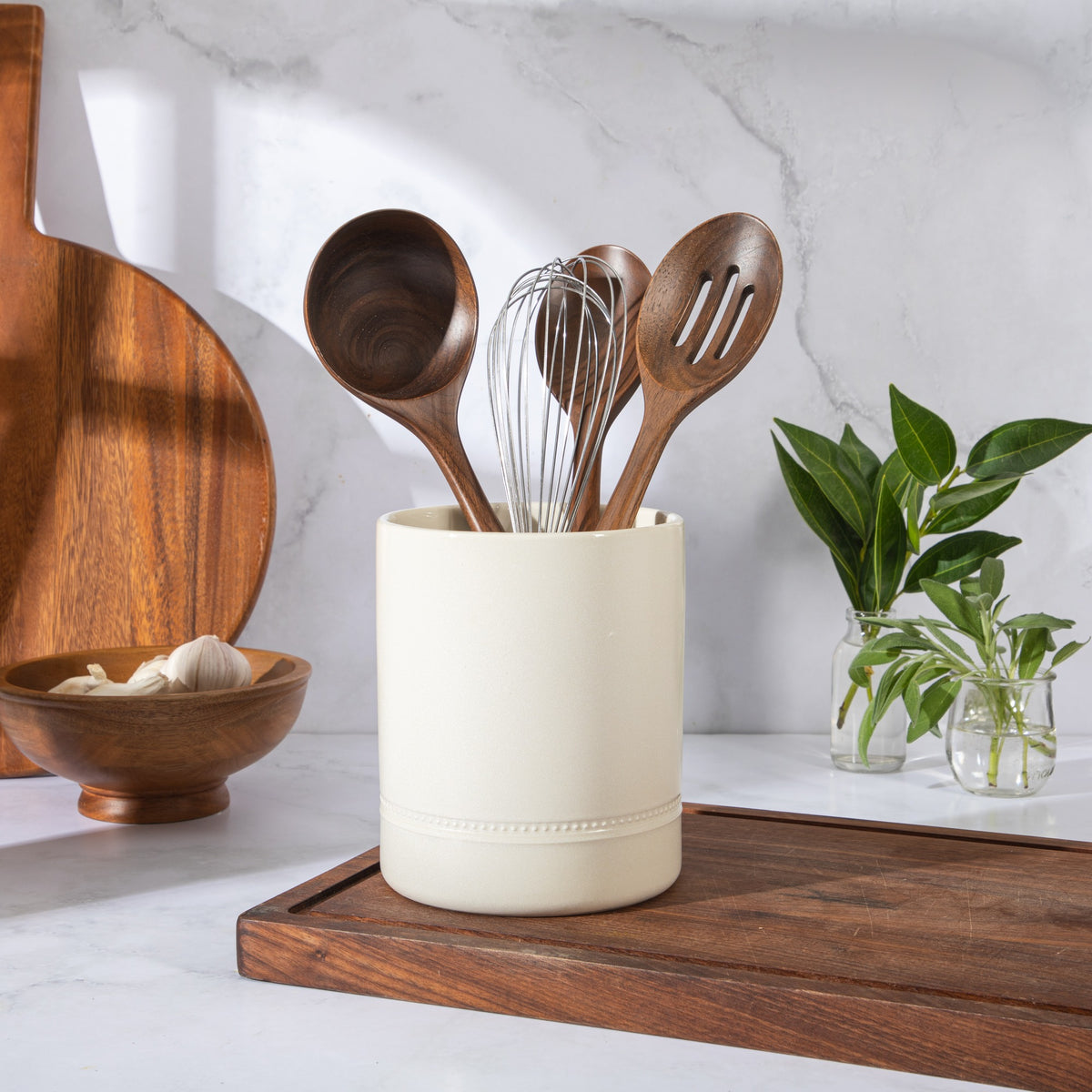 Sur La Table Kitchen Essentials Dot and Dine Utensil Crock - lifestyle
