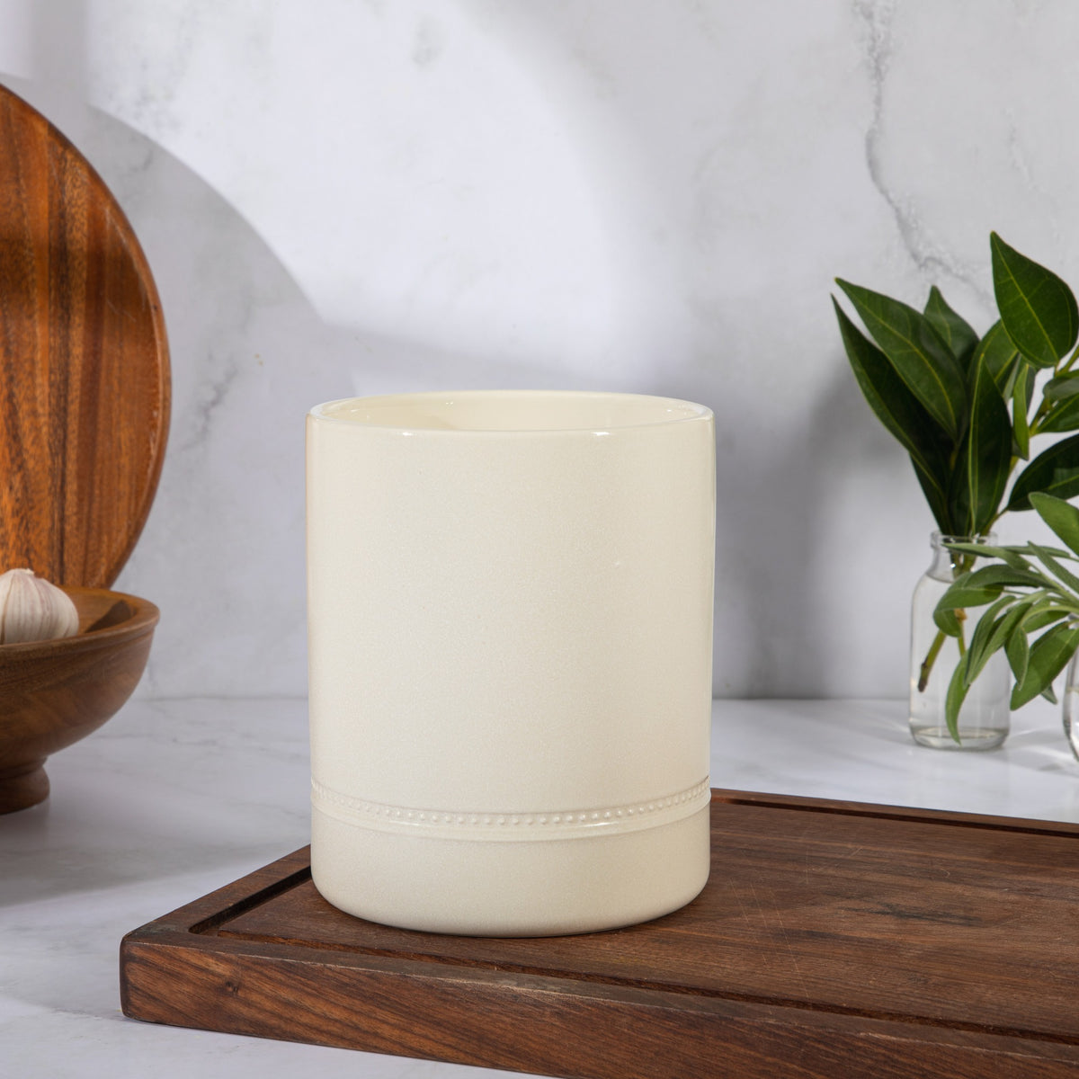 Sur La Table Kitchen Essentials Dot and Dine Utensil Crock - lifestyle