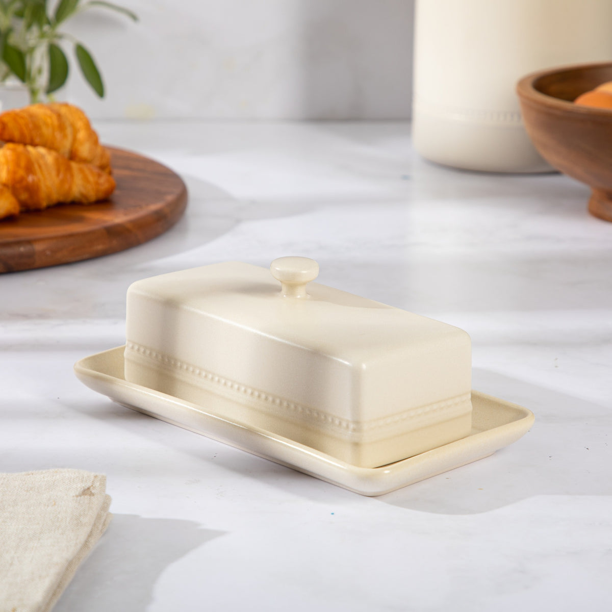 Sur La Table Kitchen Essentials Dot and Dine Butter Dish - lifestyle