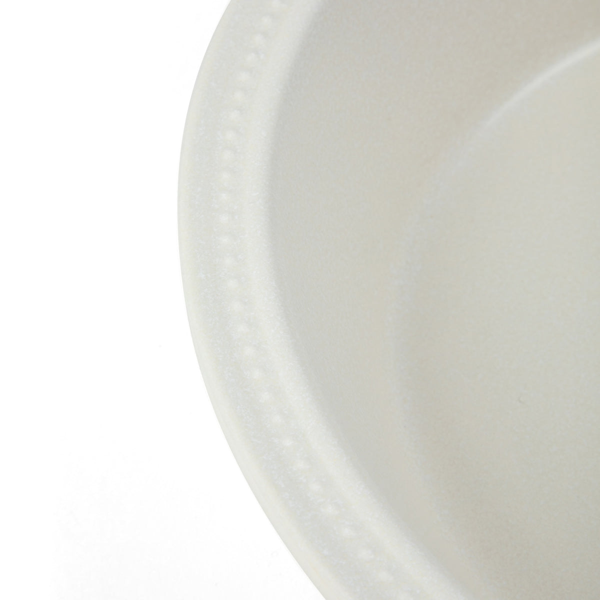 Sur La Table Kitchen Essentials Dot and Dine Pie Dish - beaded rim detail