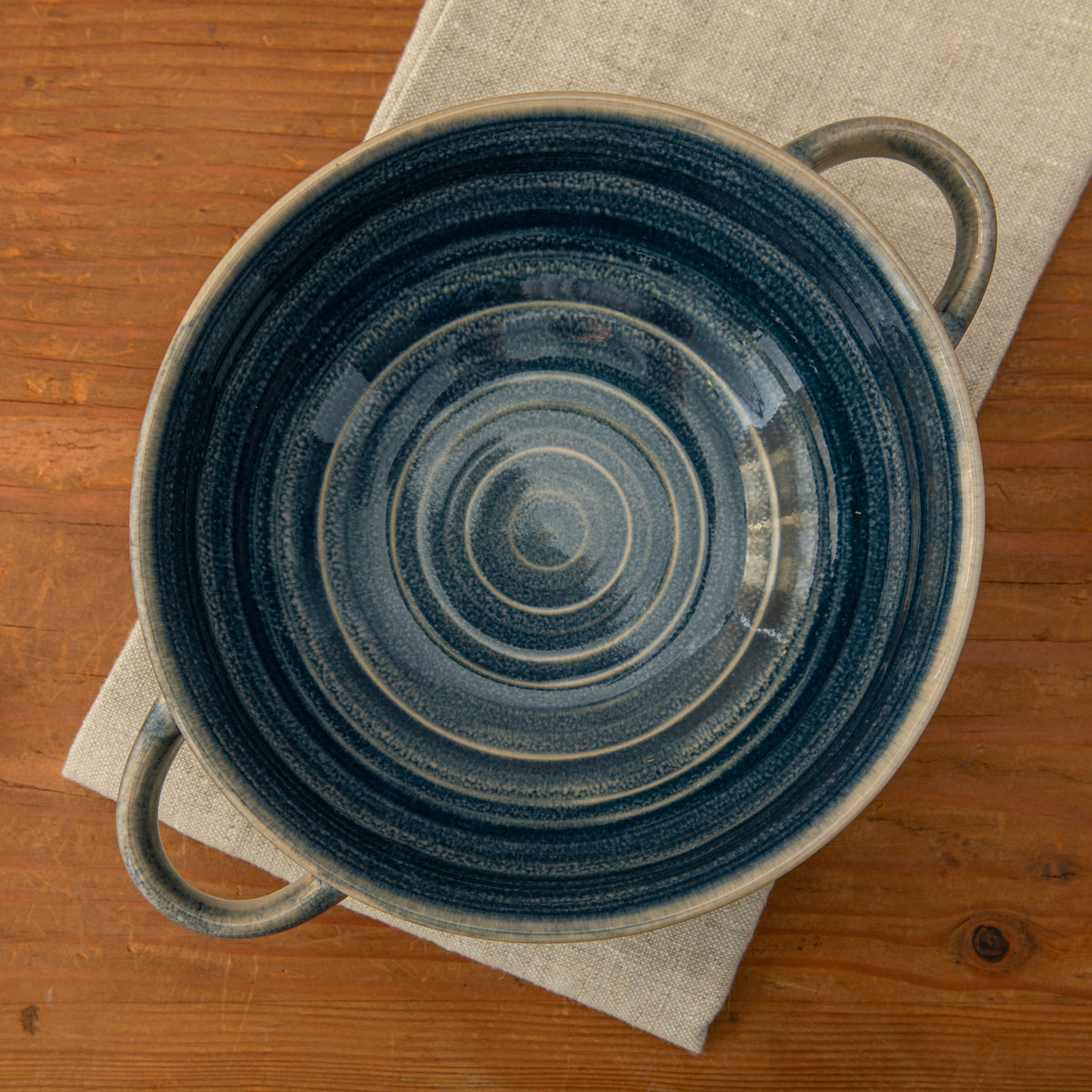 Gibson Elite Saville Court 4-Piece 6-Inch Stoneware Bowl Set, Reactive Glaze Soup and Cereal Bowls