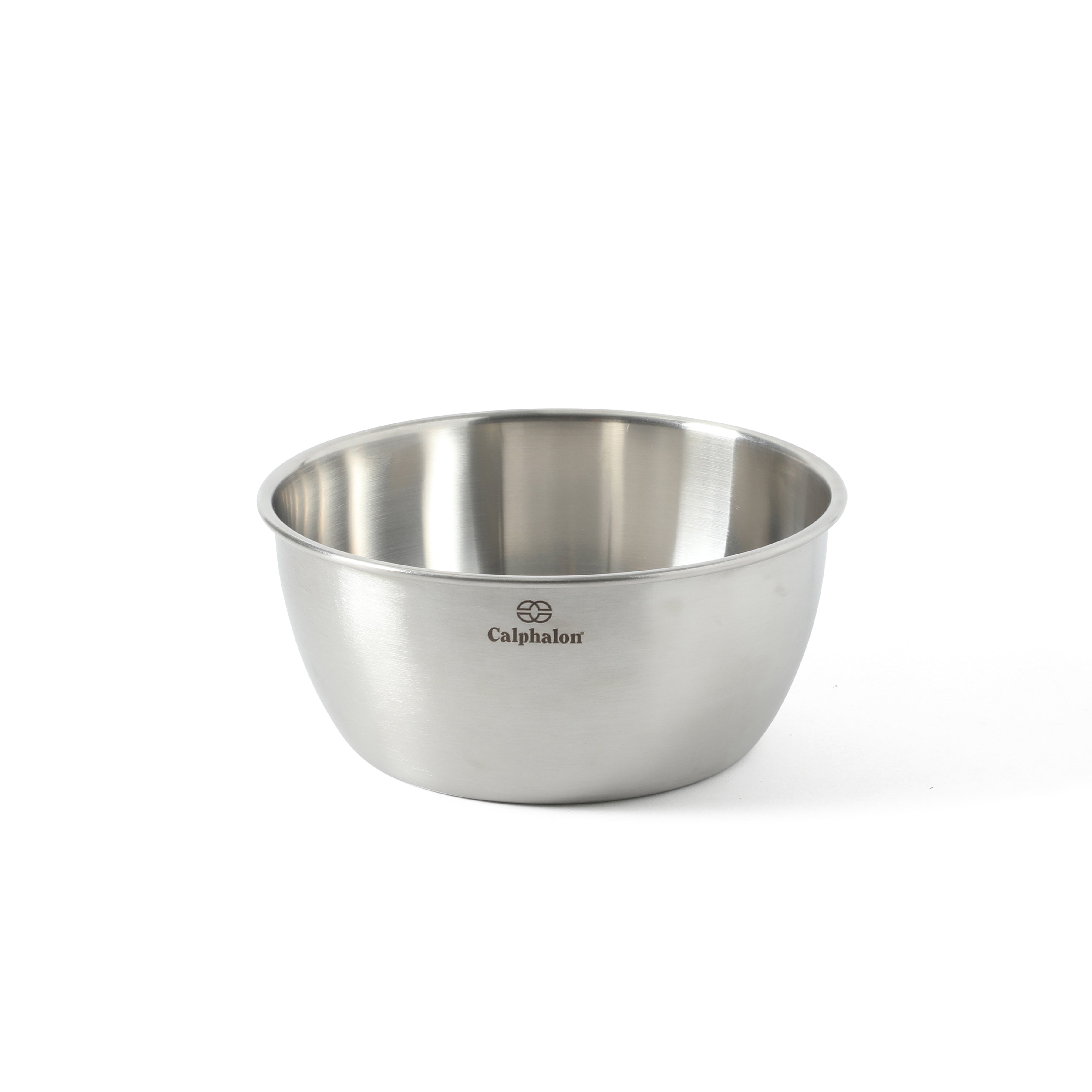 Calphalon Astro Mixing Bowls, 3-Piece Stainless Steel Mixing Bowl Set with Matte Finish, Nesting Metal Mixing Bowls for Baking and Prep, Silver