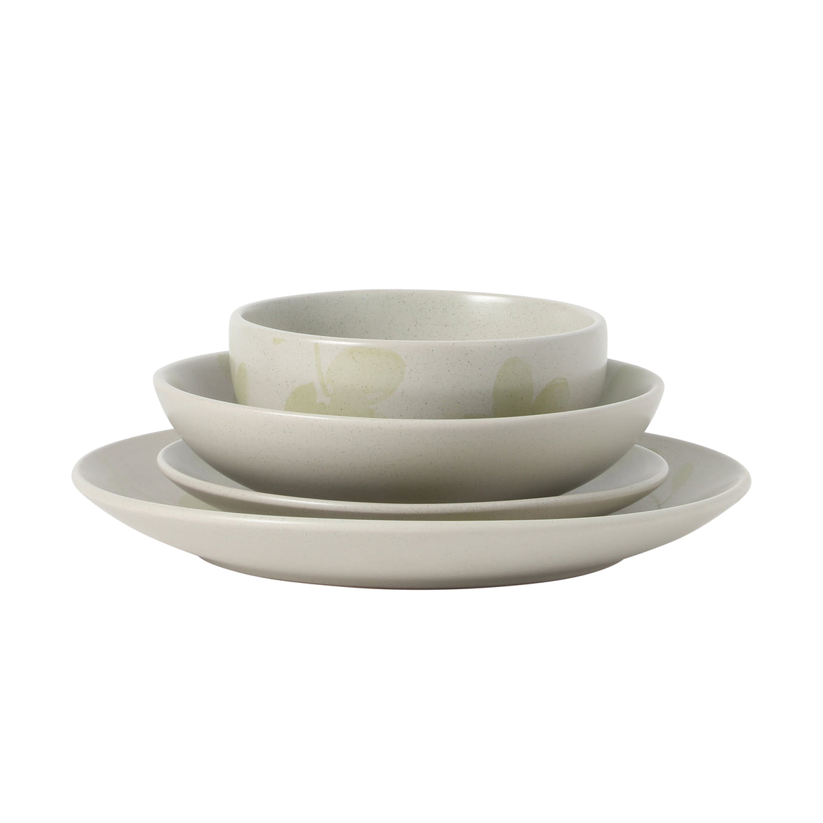 Gibson Home Admiral Hall Plates and Bowls Set, 16-Piece Floral Dinnerware Set, Stoneware Dish Set, Dinner Plates, Salad Plates, Pasta Bowls & Cereal Bowls