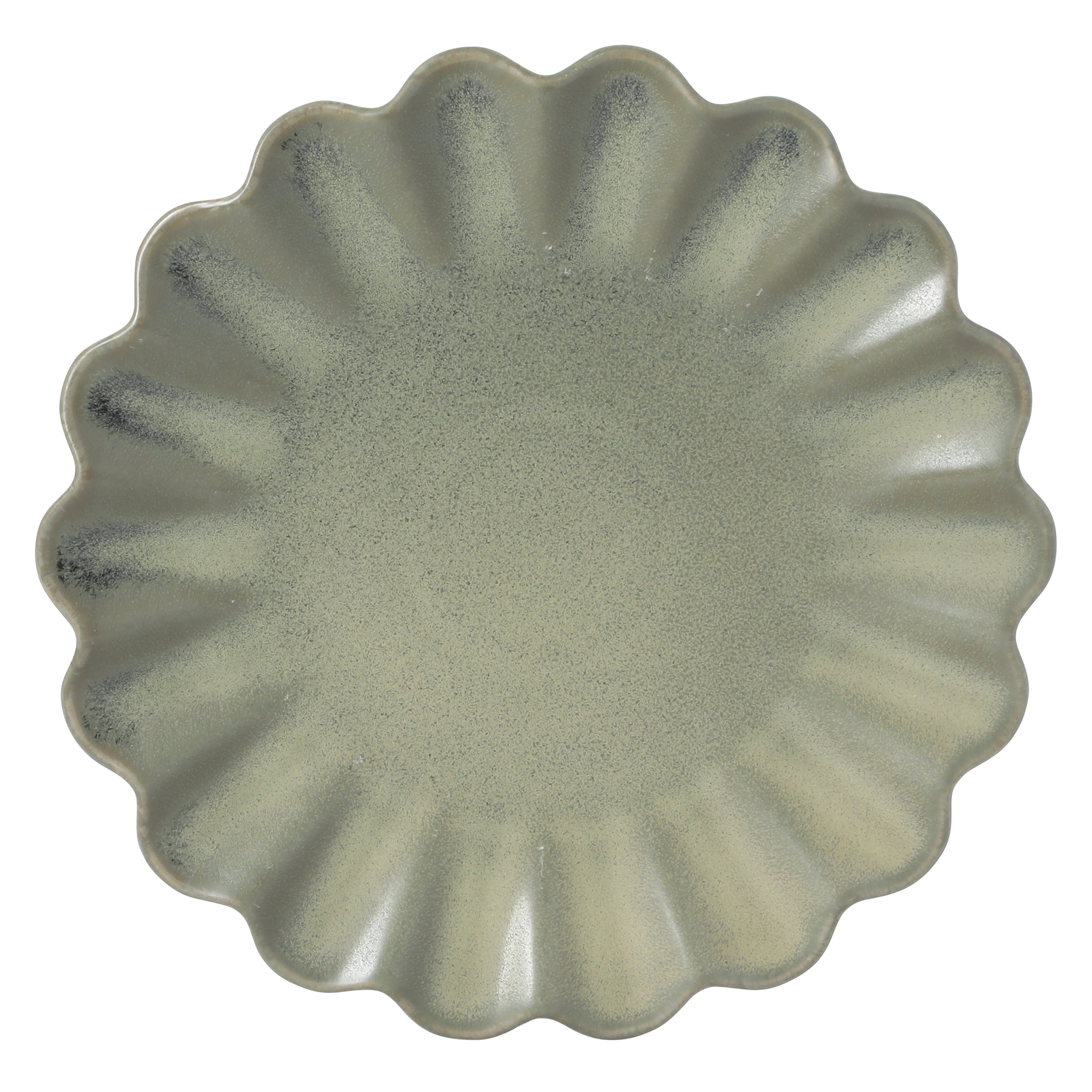 Gibson Elite Plates and Bowls Sets, 12-Piece Stoneware Dinnerware Set for 4, Scalloped Dish Set with Dinner Plates, Salad Plates & Bowls