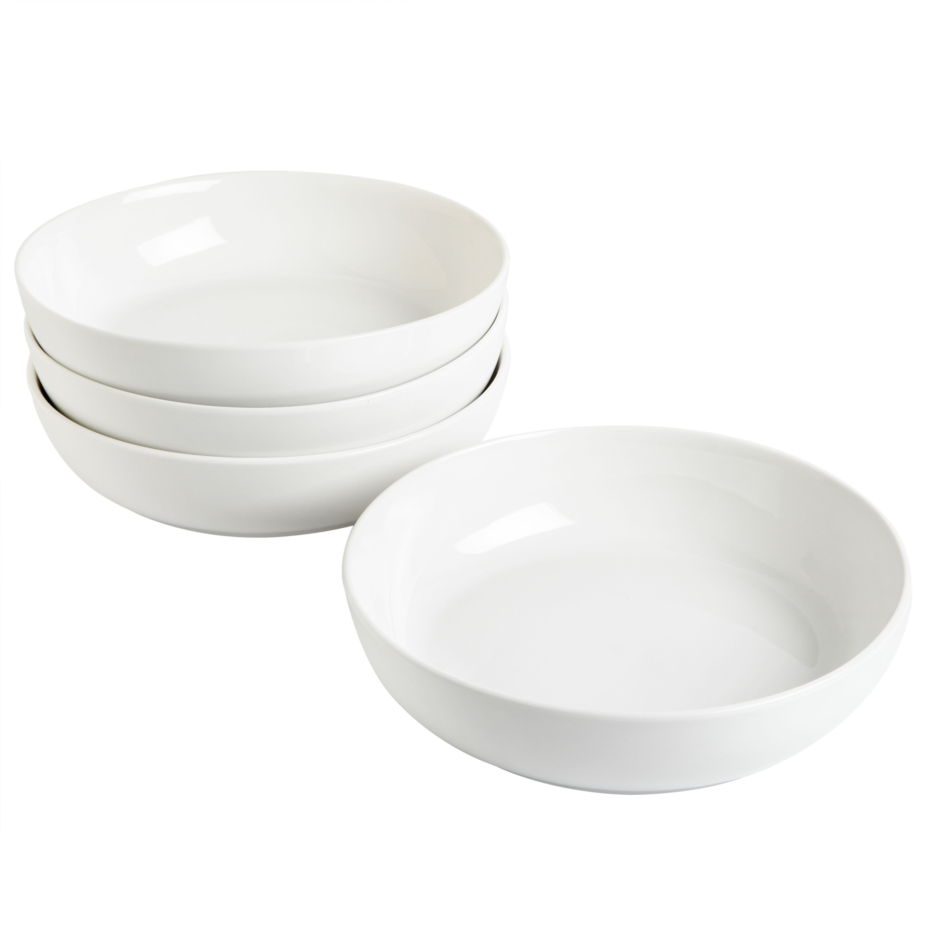 White pasta outlet plates