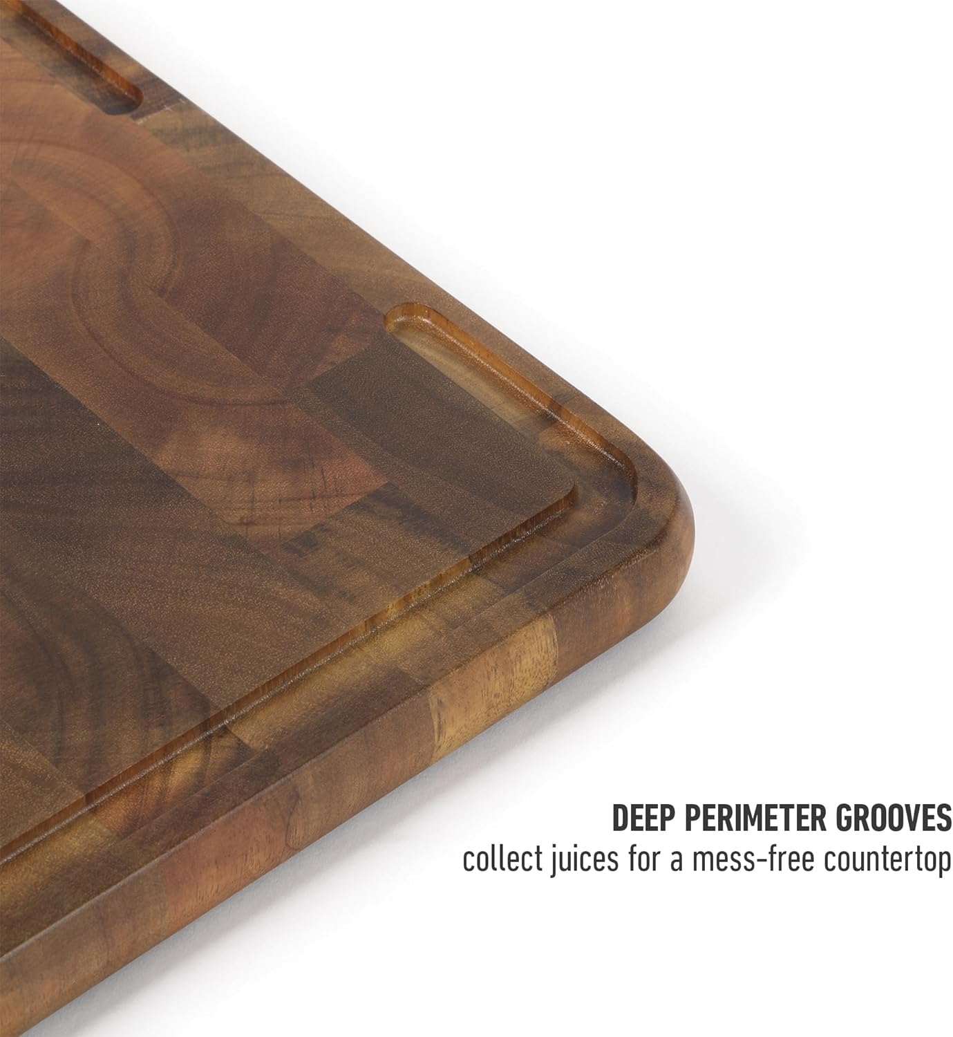 Calphalon Edge Guard End Grain Acacia Wood Cutting Board