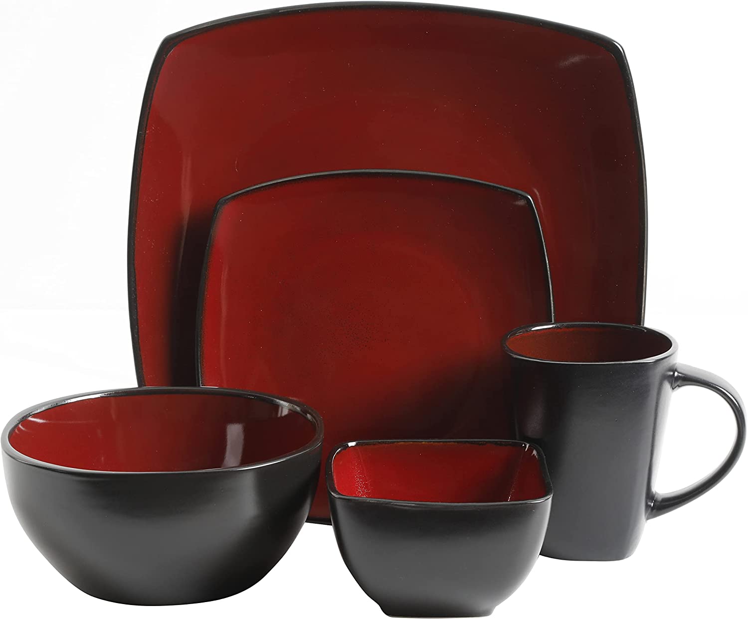 Gibson Elite Soho Lounge Square Reactive Glaze Stoneware Dinnerware Set: Ultimate Review and Buying Guide