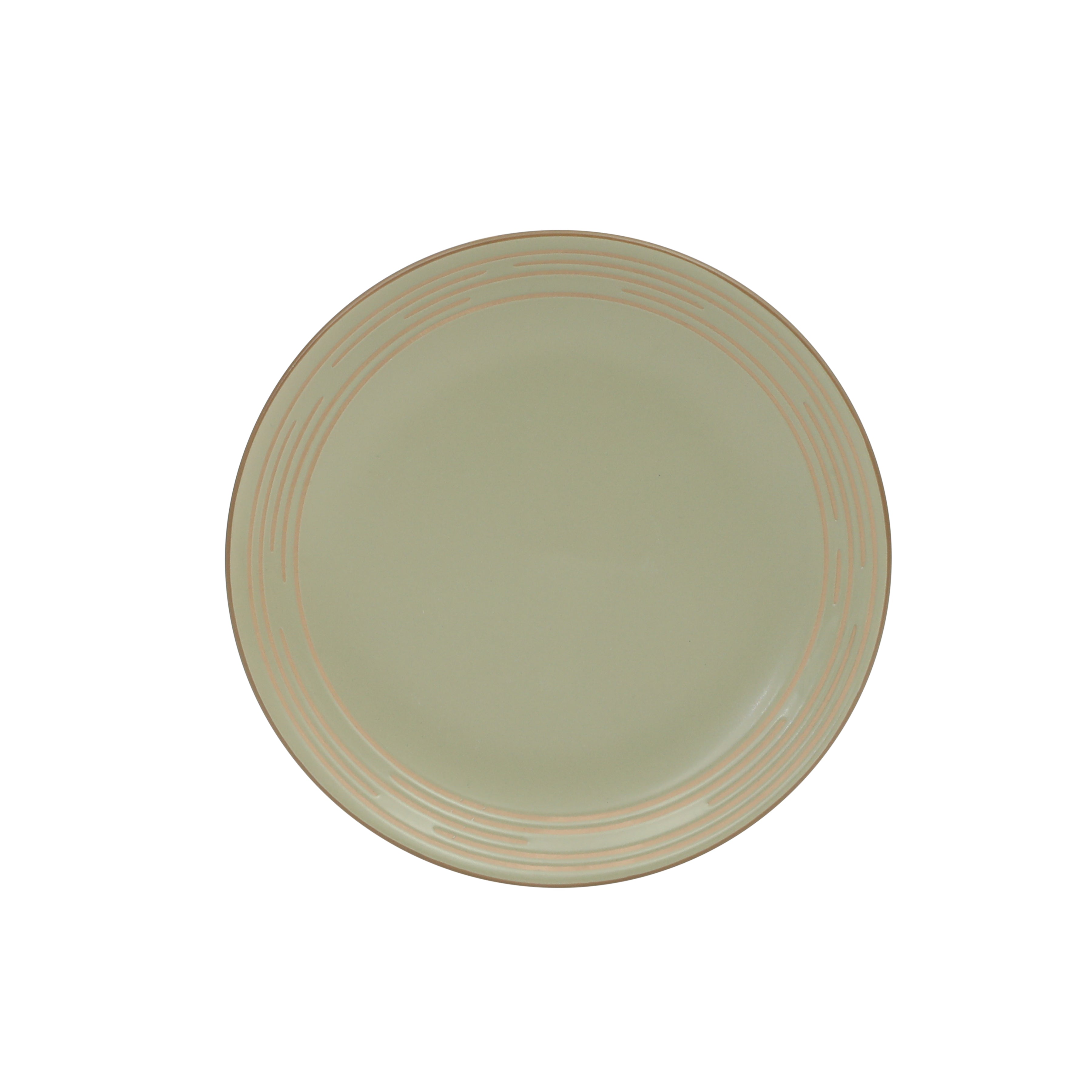 Gibson Home Chiswick House 16-Piece Stoneware Dinnerware Set, Round Plates and Bowls Set for 4, White with Wax Relief Embossed Rim Detail, Dishwasher Safe – Dinner Plate, Salad Plate & Cereal Bowl